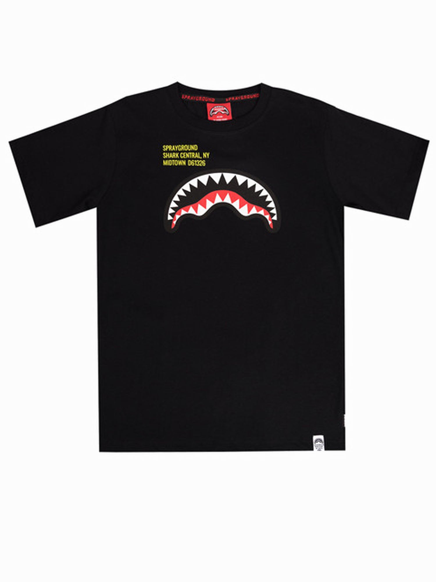Sprayground T-shirt Shark Basic Reg Nero