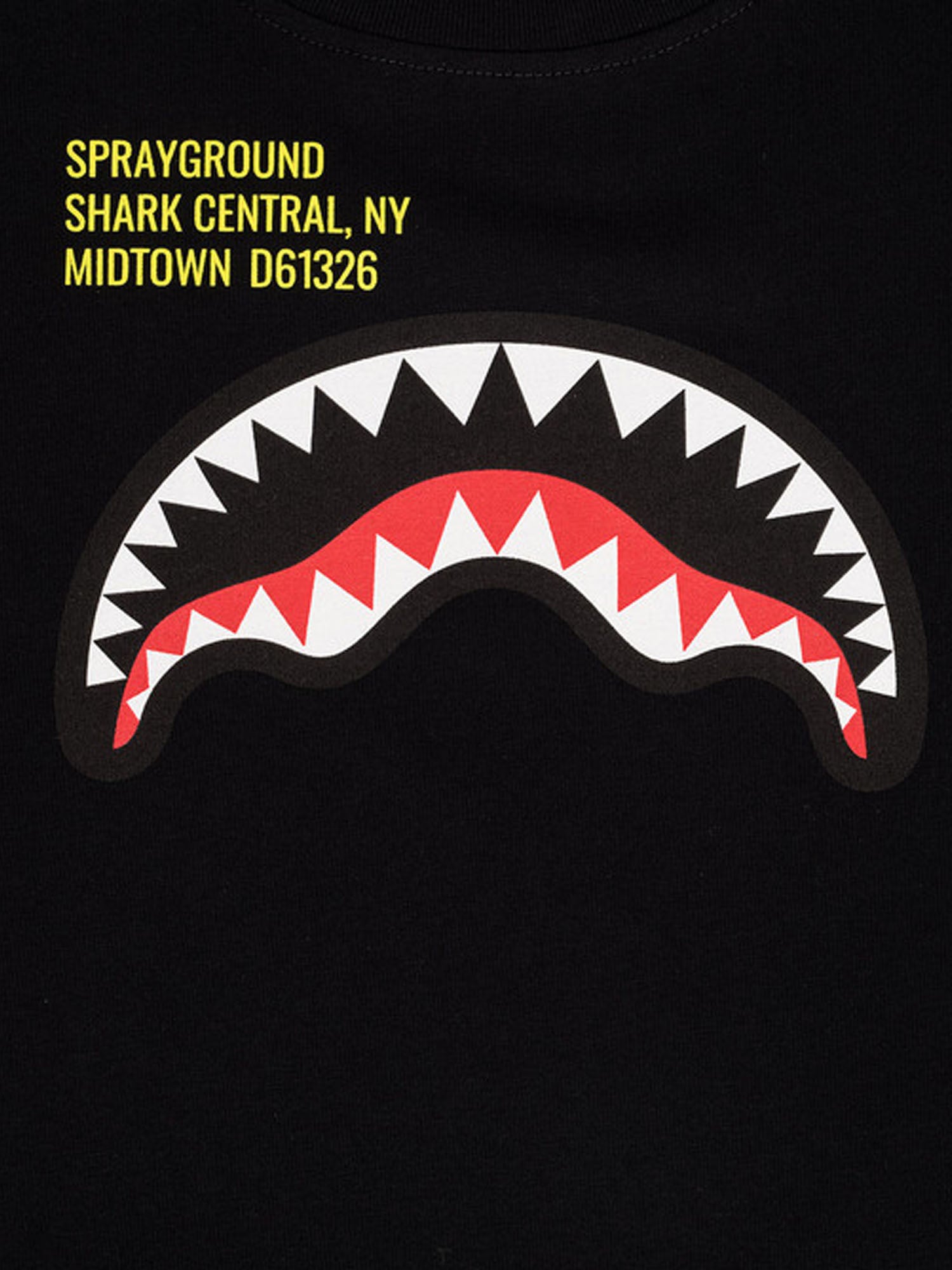 Sprayground T-shirt Shark Basic Reg Nero