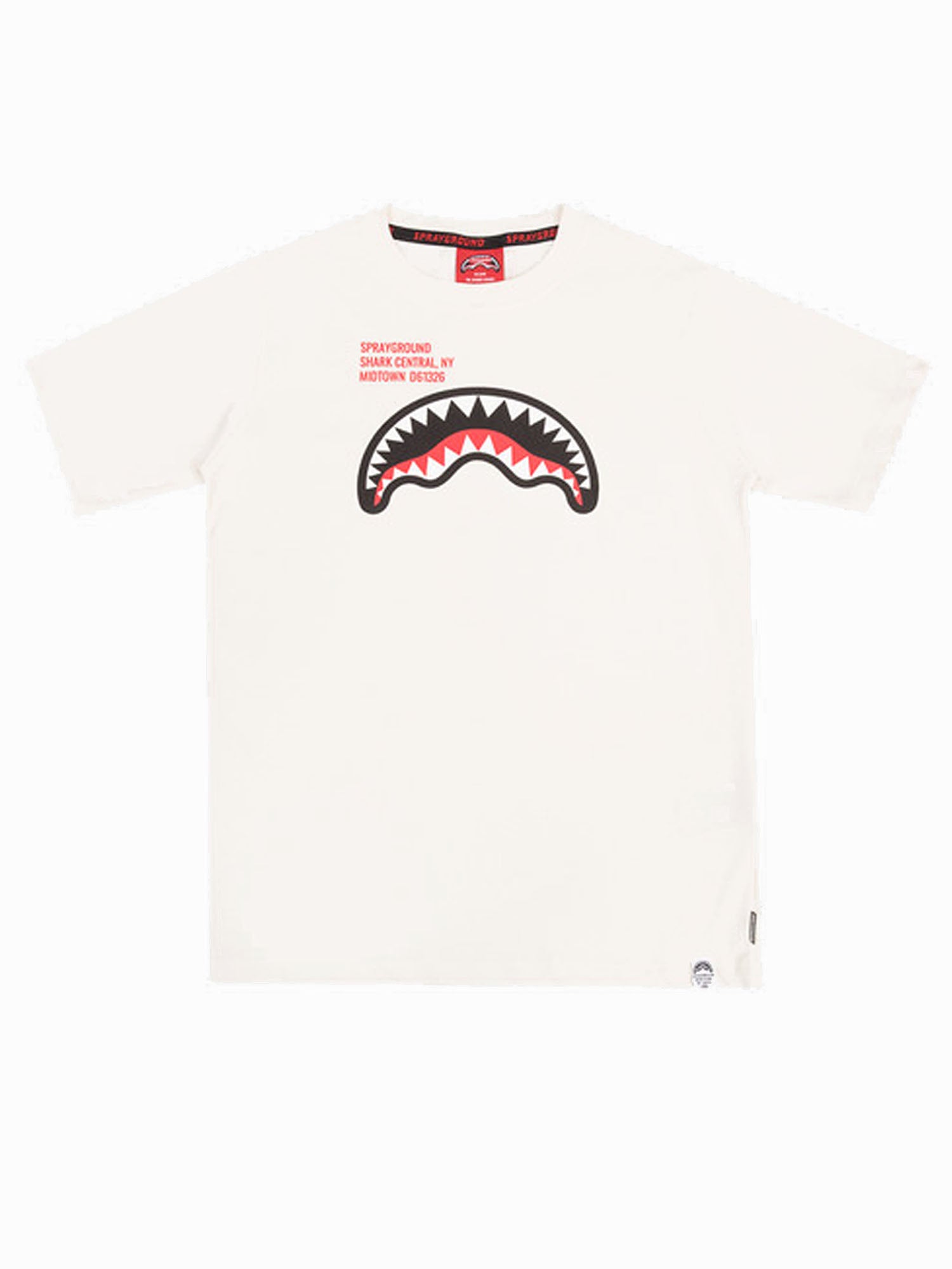 Sprayground T-shirt Shark Basic Reg Kids Bianco