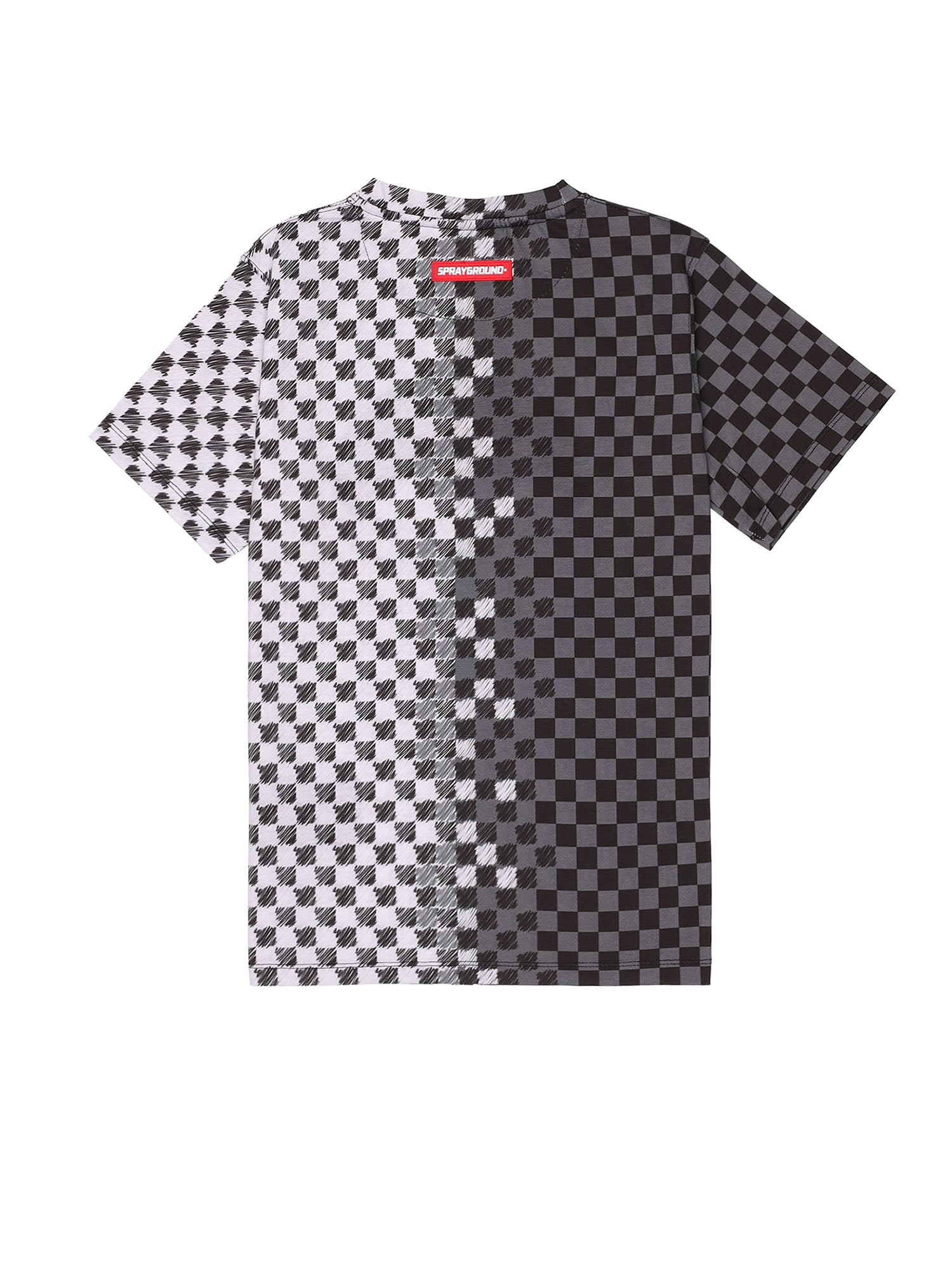 Sprayground T-shirt Checkred Sketch Kids Nero