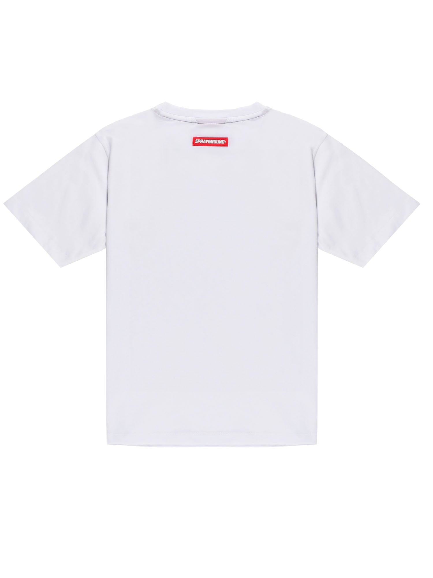 Sprayground T-shirt Shark Sketch Over Kids Bianco