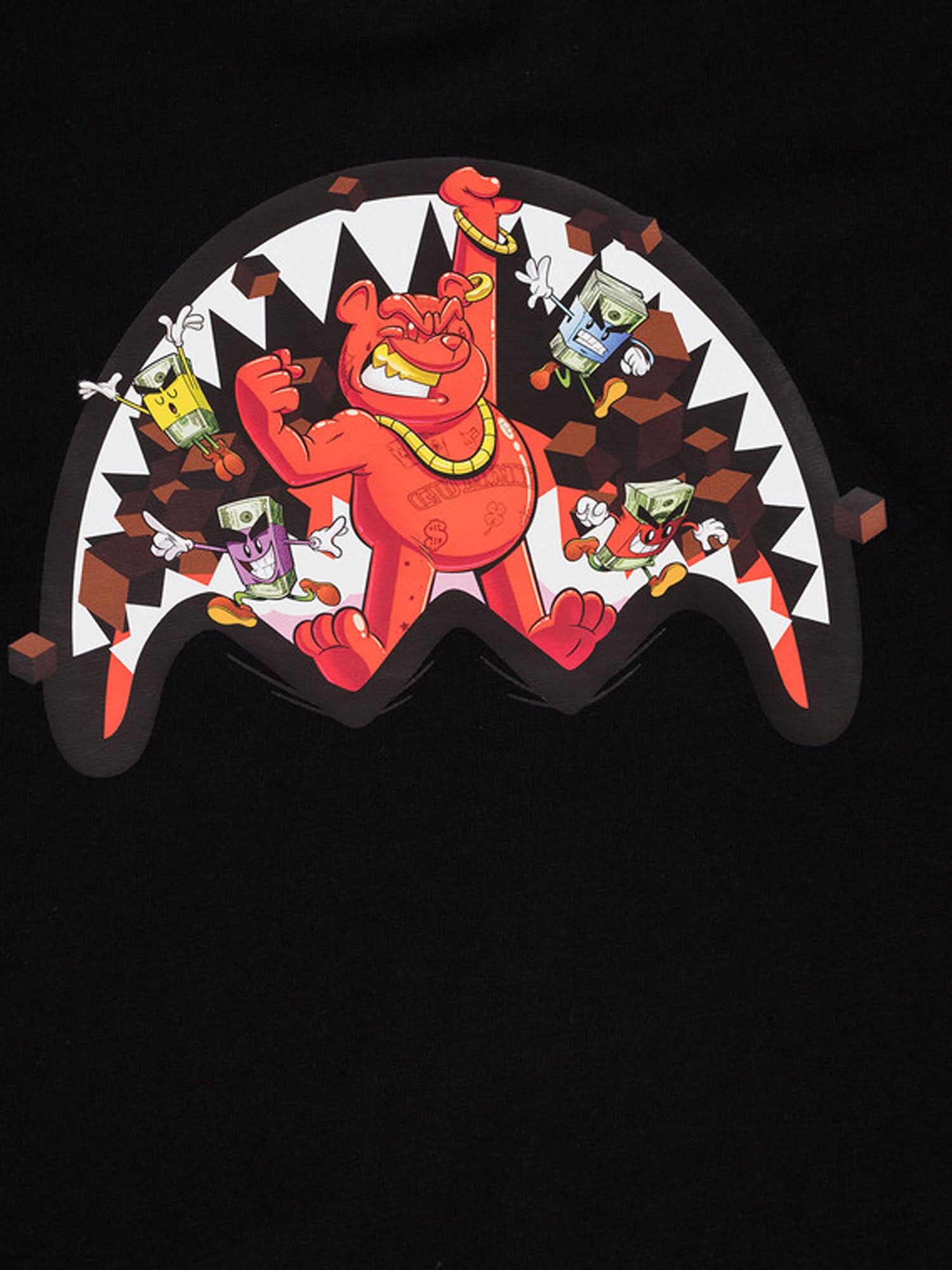 Sprayground T-shirt Get Out Bear Kids Nero