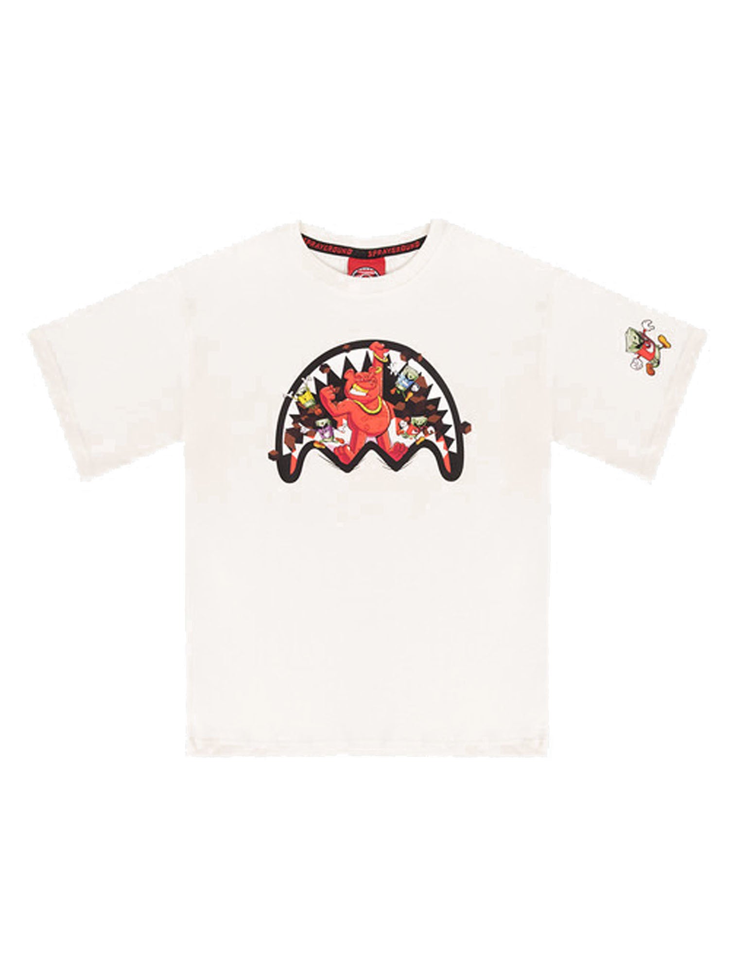 Sprayground T-shirt Get Out Bear Kids Bianco