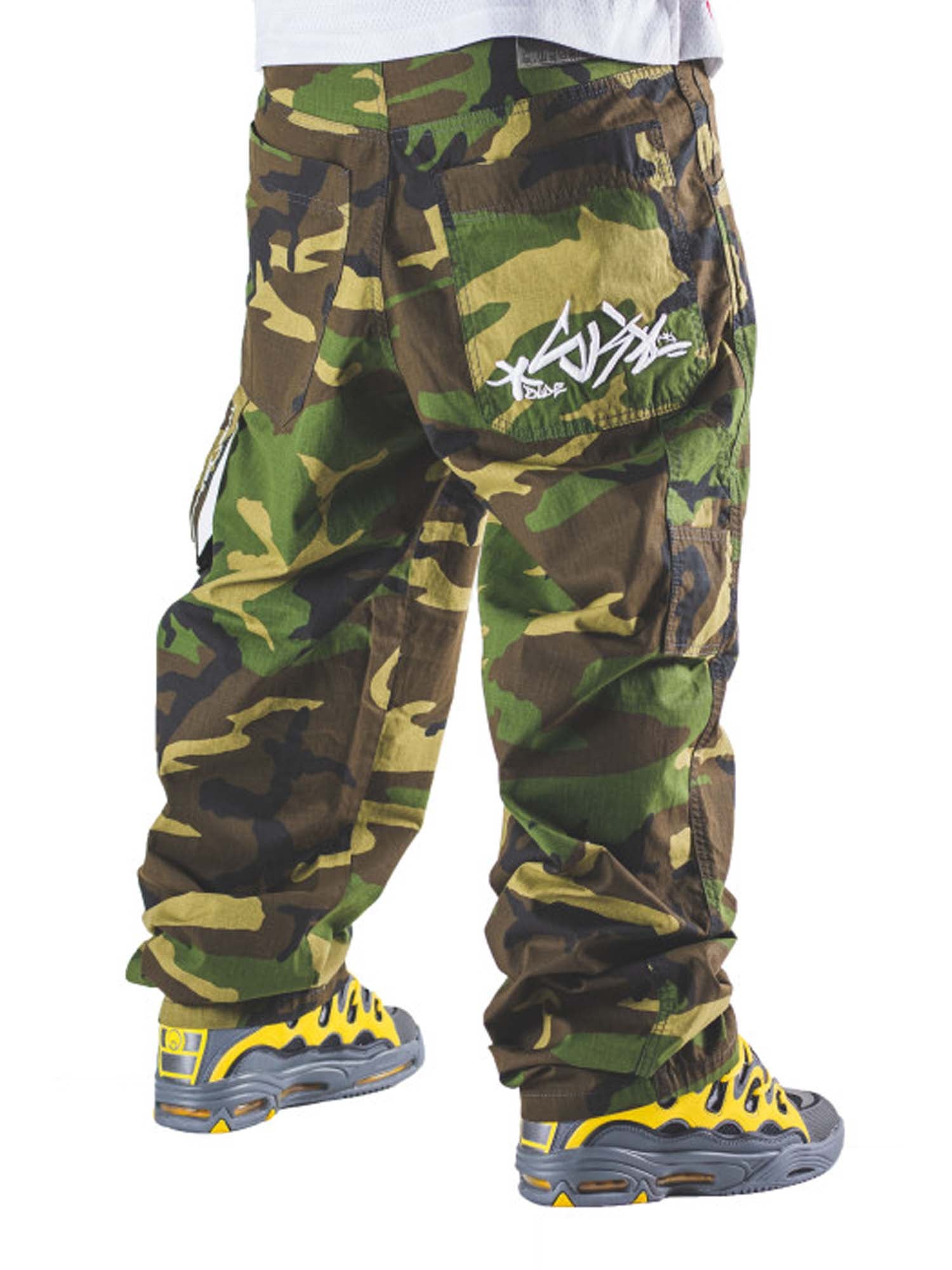 Blueskin Pantaloni Baggy Mimetico Ripstop Hip Hop Camouflage