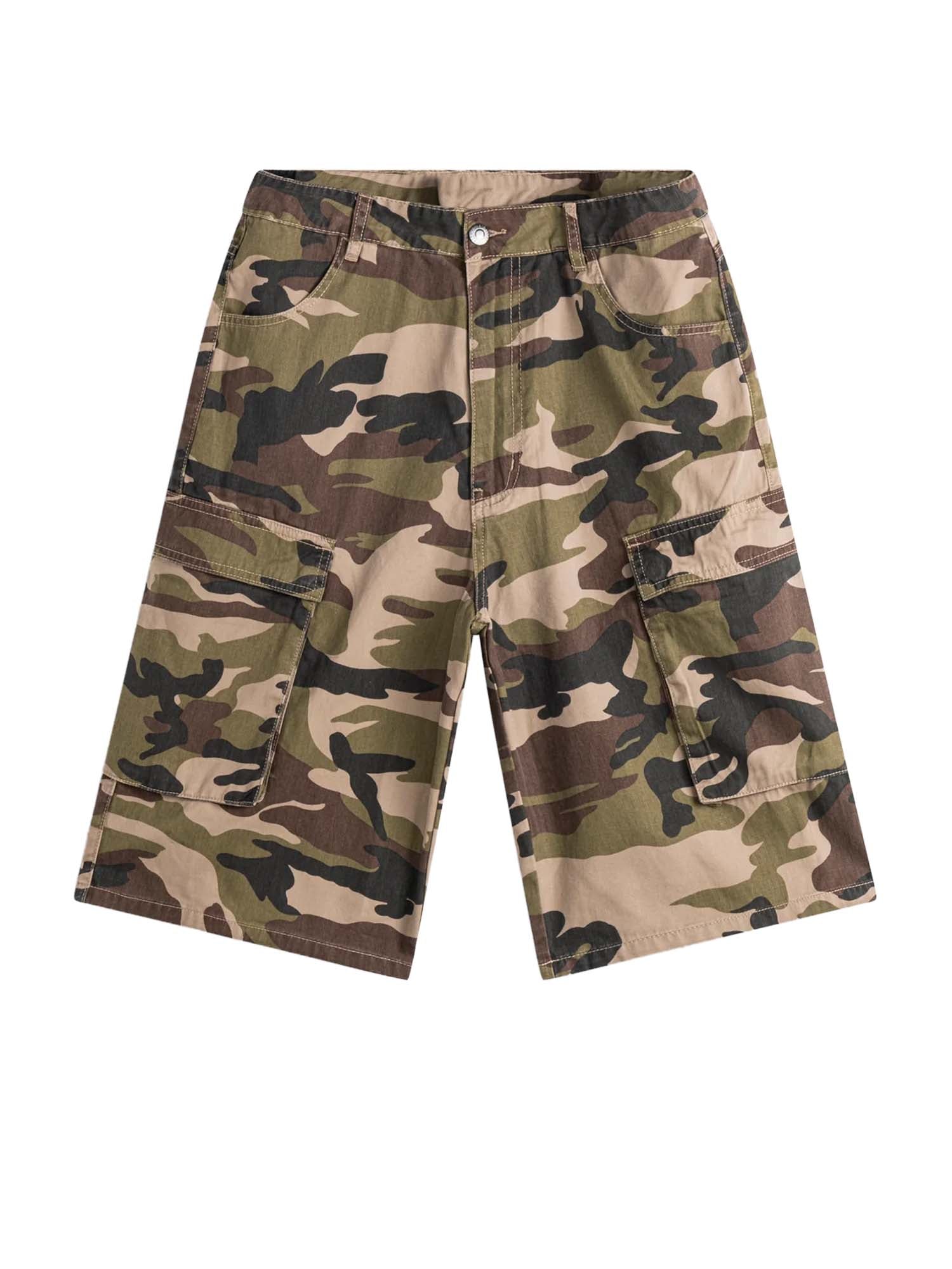 Les (art)ists Short Cargo Camouflage Verde