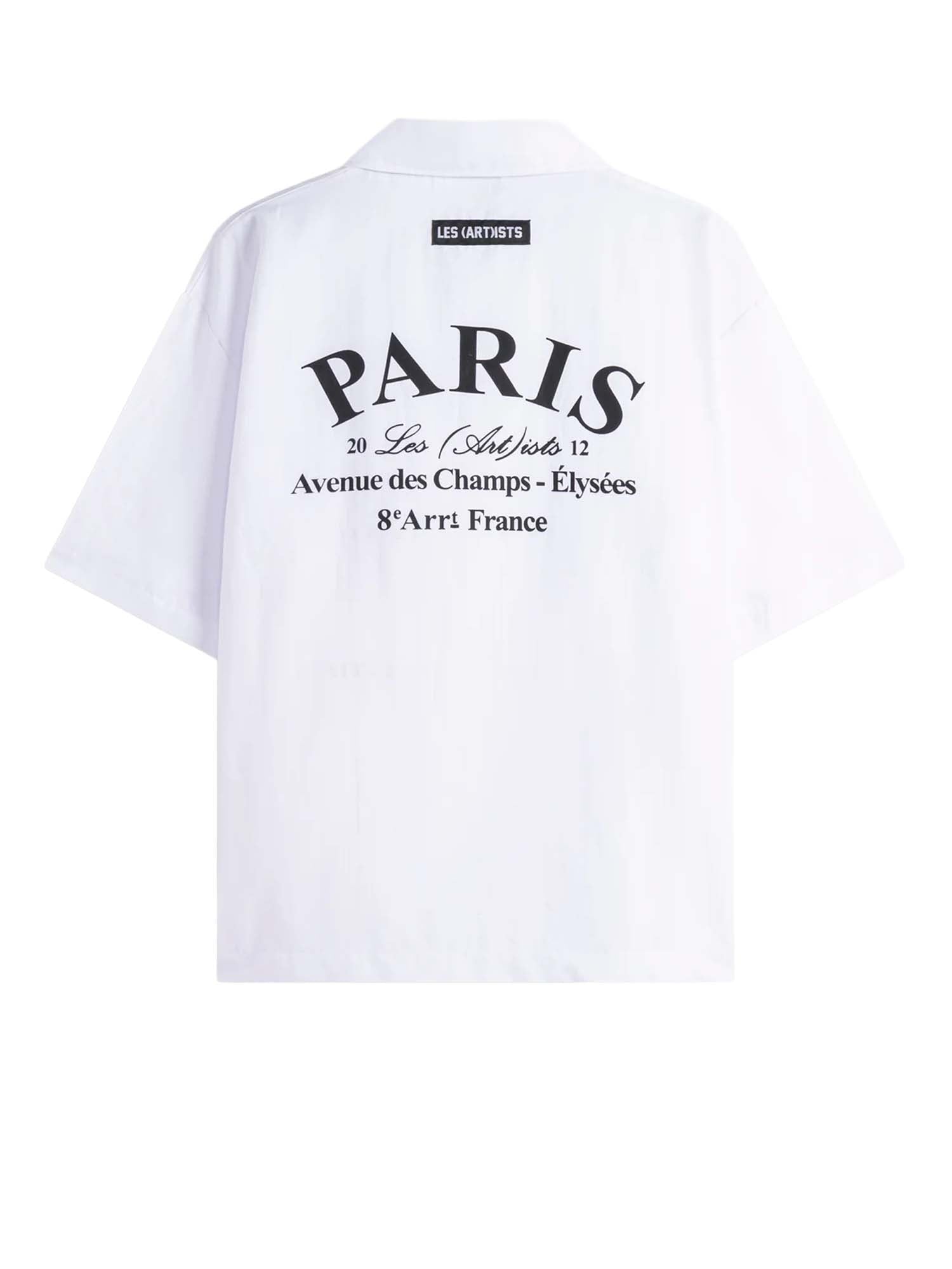 Les (art)ists Short-Sleeve Shirt Paris Bianco