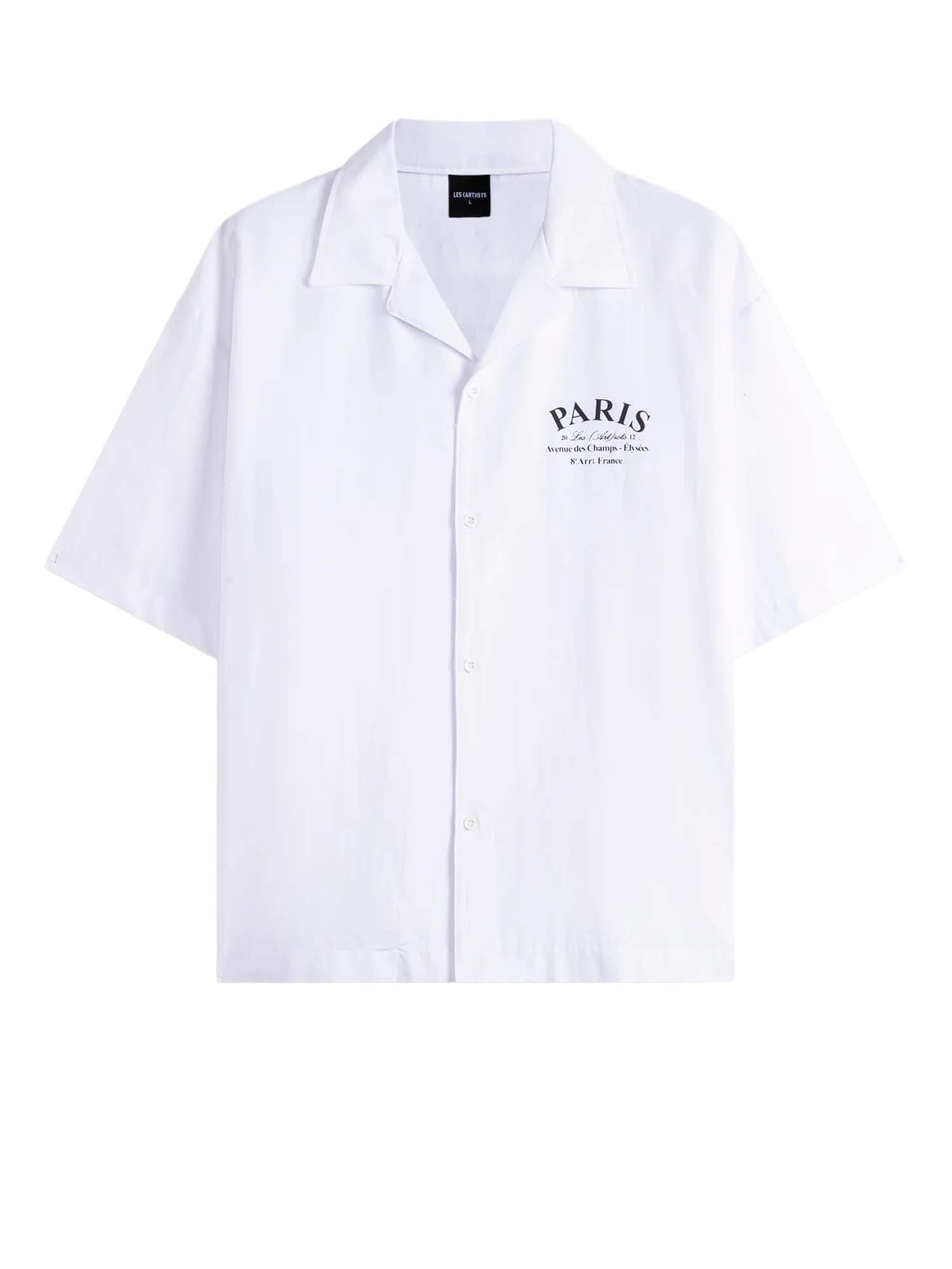 Les (art)ists Short-Sleeve Shirt Paris Bianco