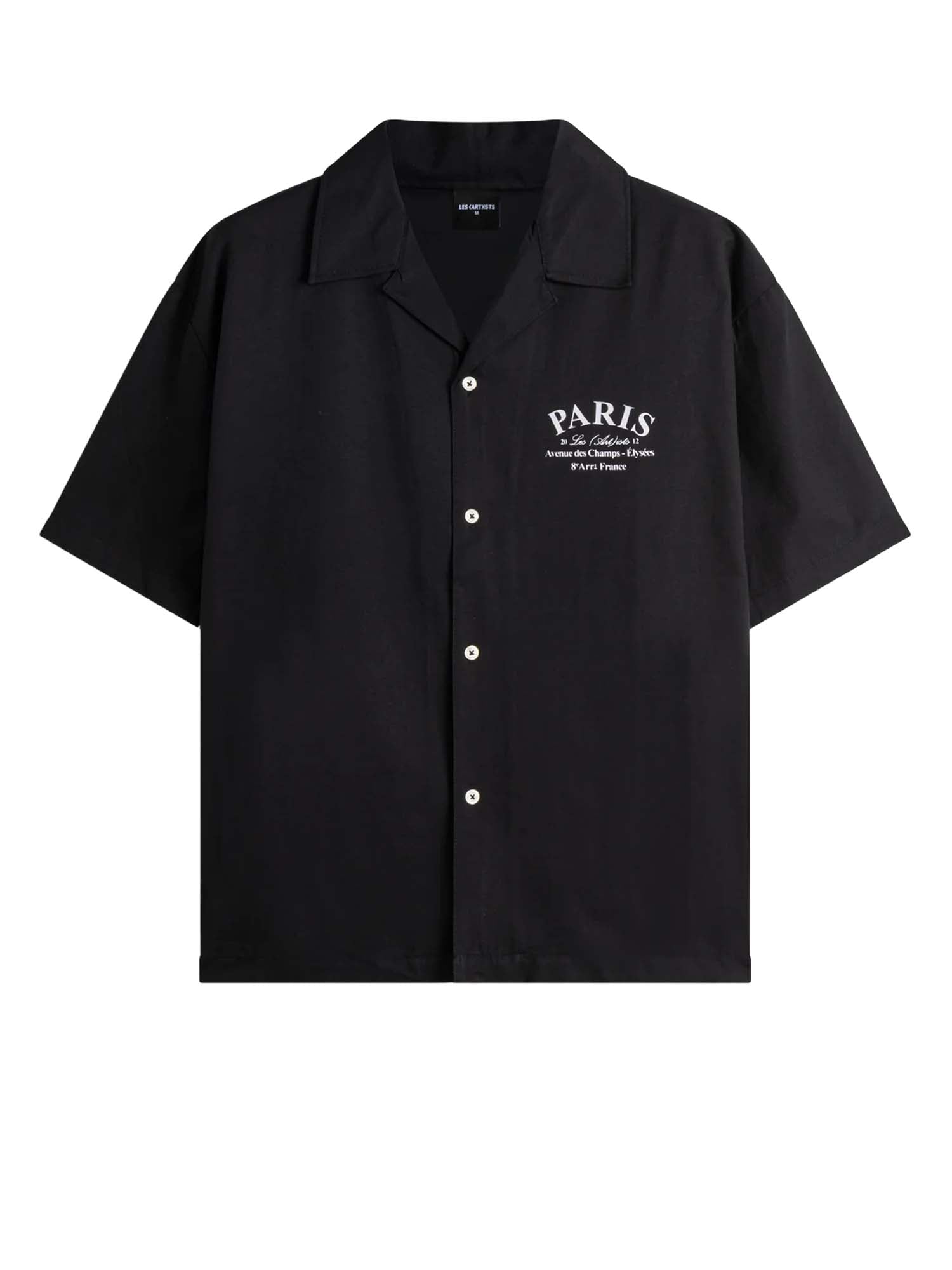 Les (art)ists Short-Sleeve Shirt Paris Nero