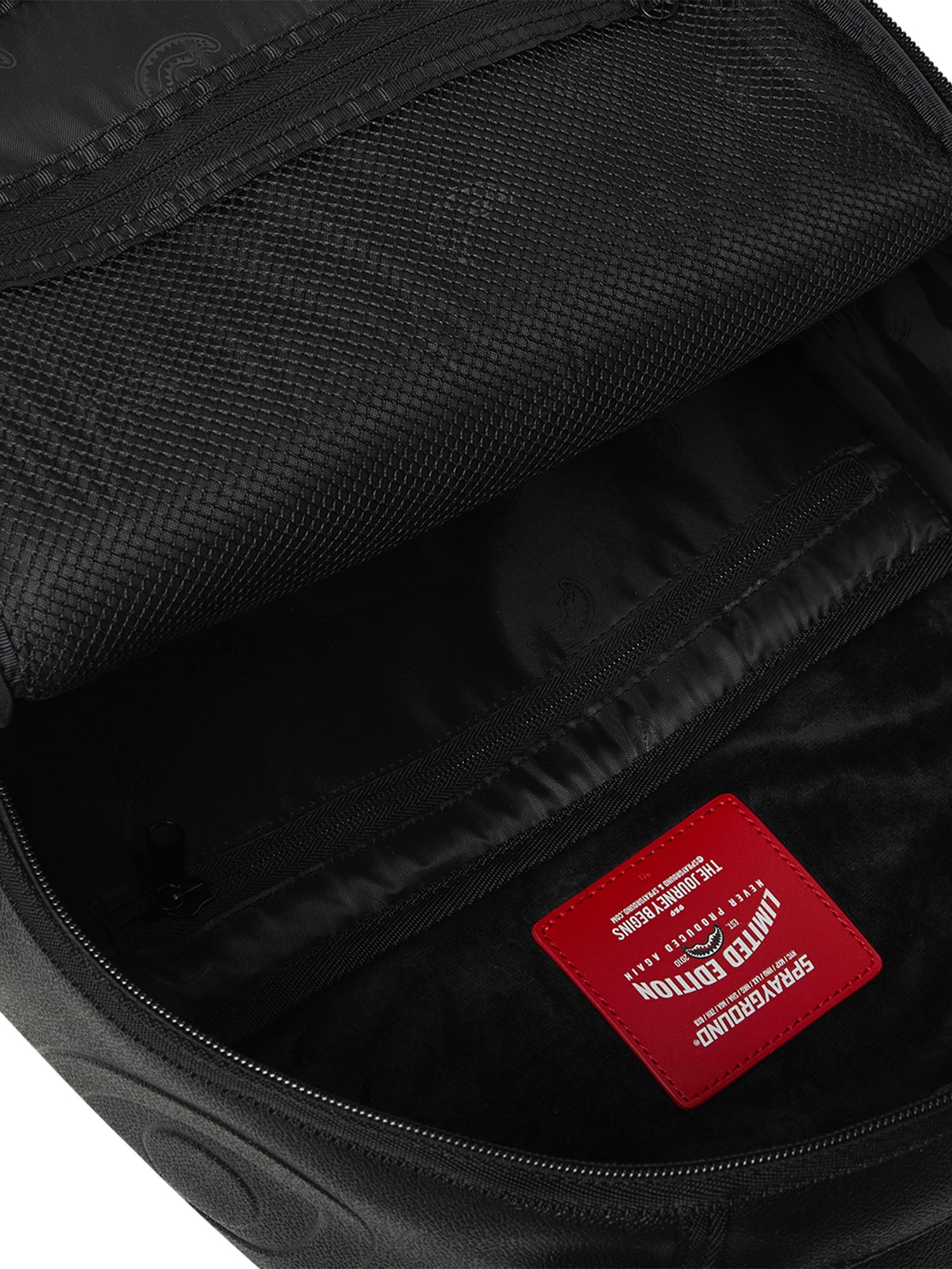 Sprayground Gold Drip Logo Nero