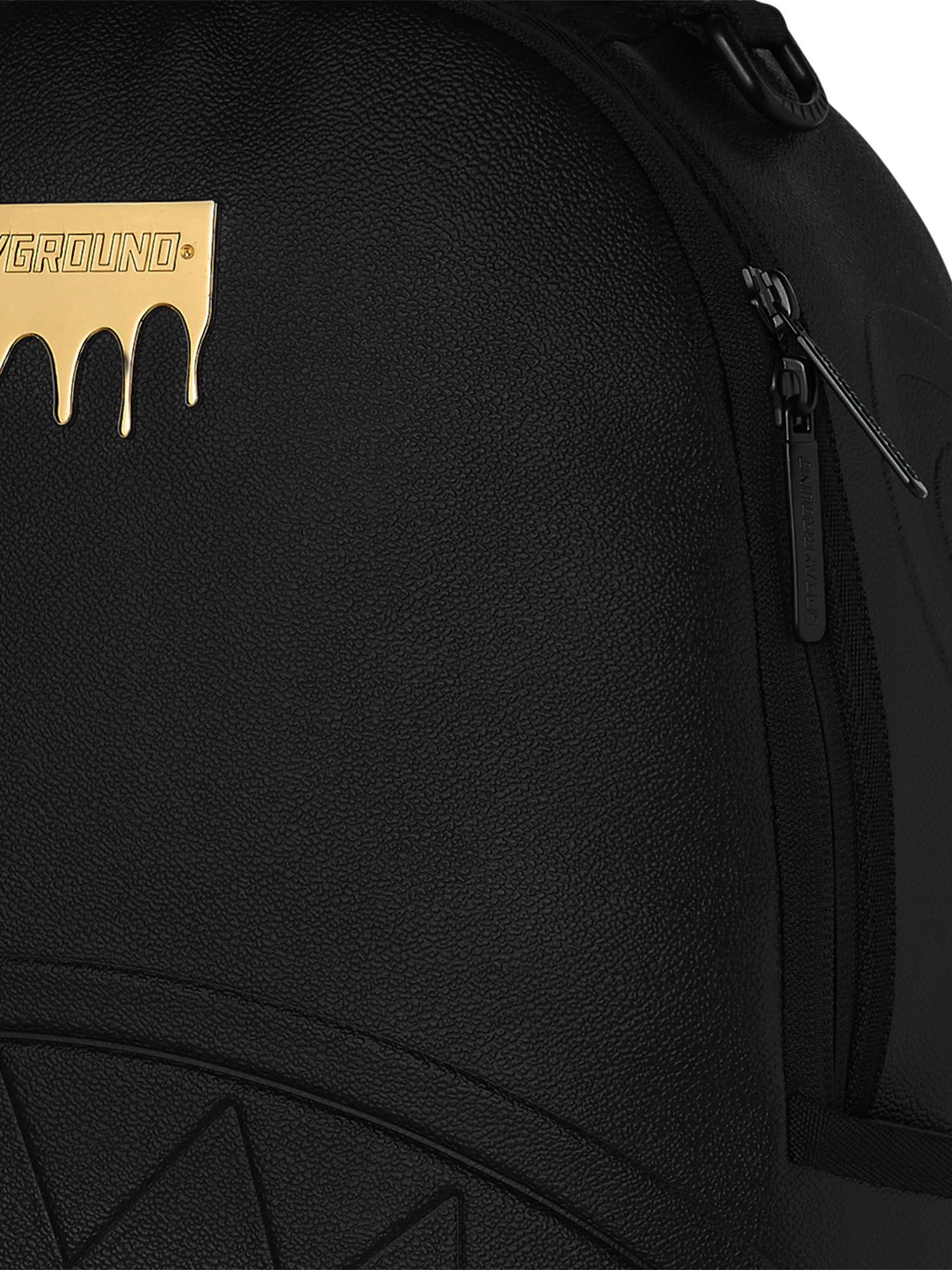 Sprayground Gold Drip Logo Nero