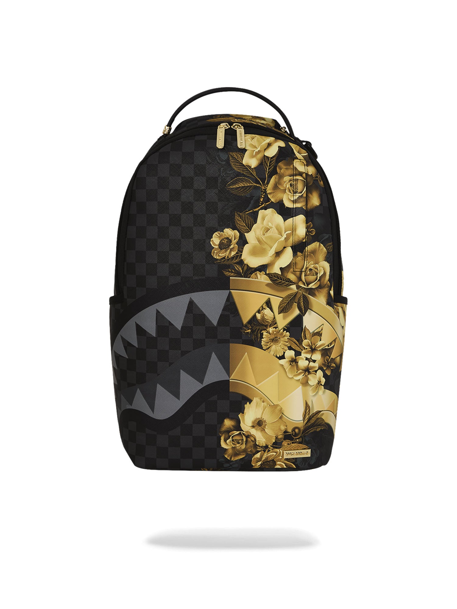 Sprayground Gold Floral Remix DLXSV Backpack Oro