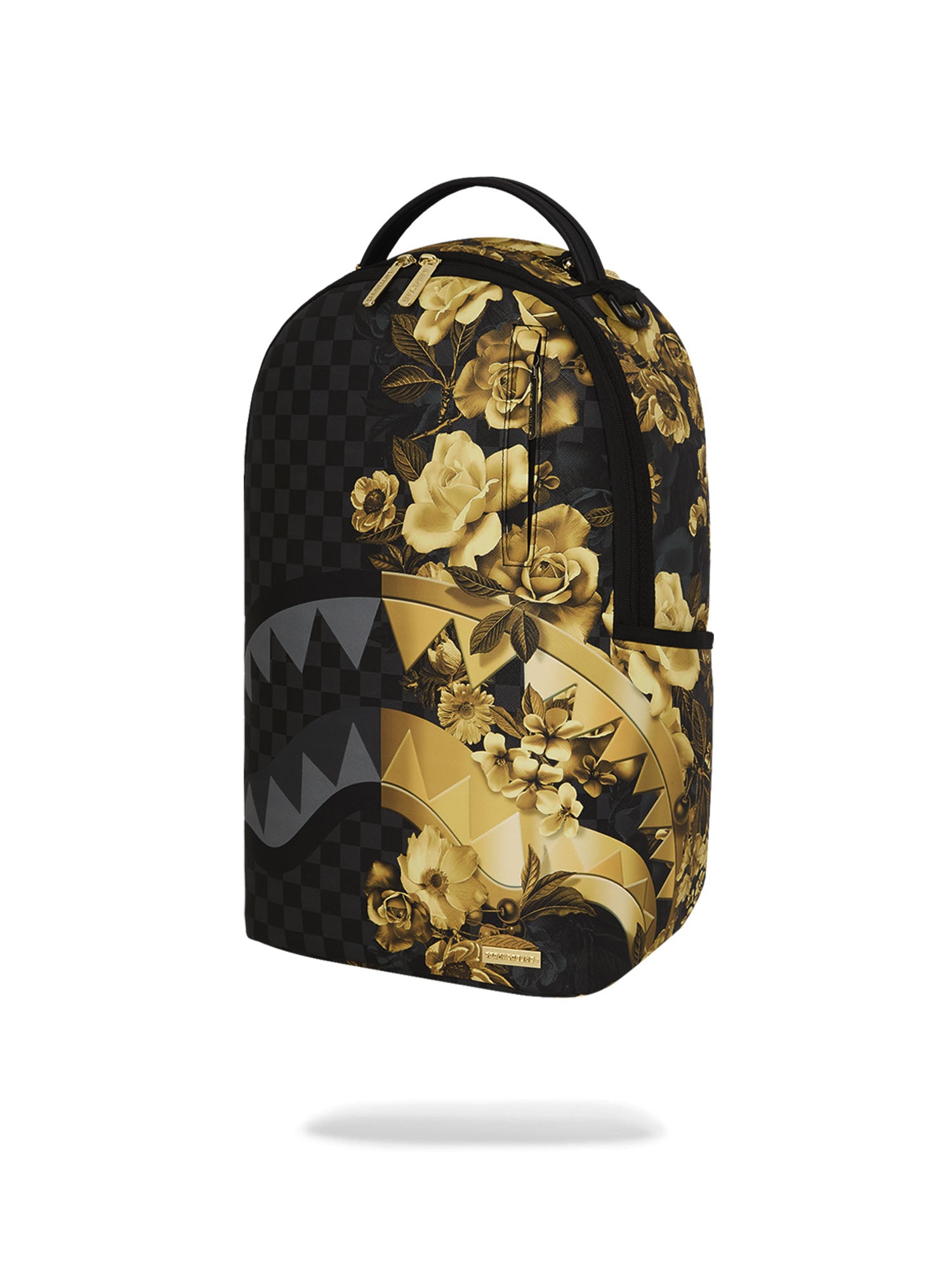 Sprayground Gold Floral Remix DLXSV Backpack Oro