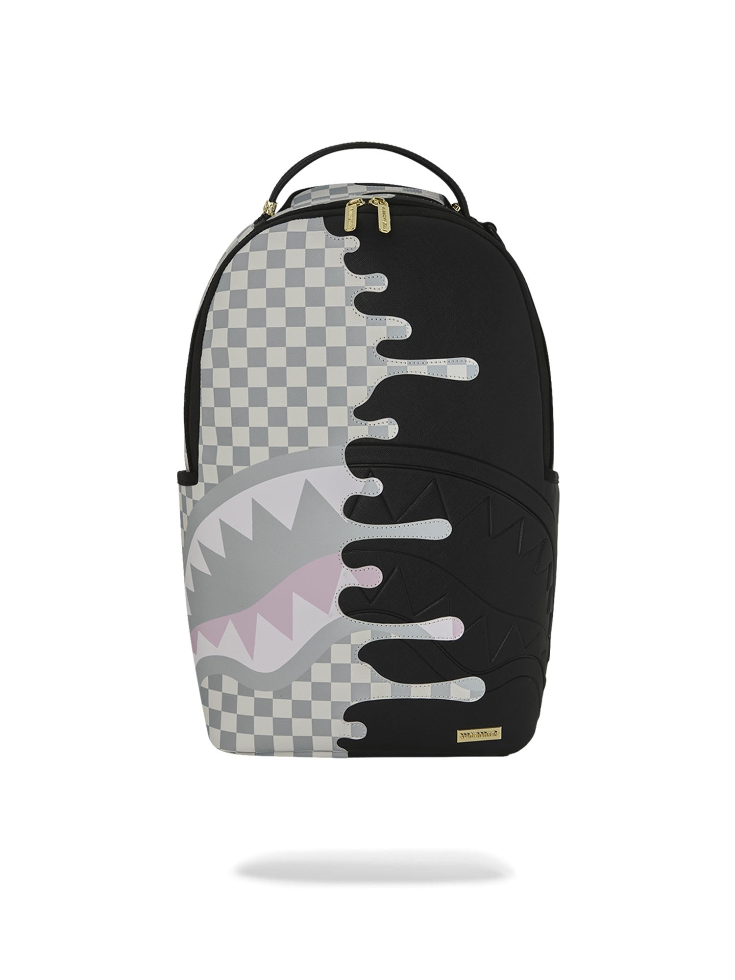 Sprayground Cream Check Unfinished Shark Dlxsv Bianco