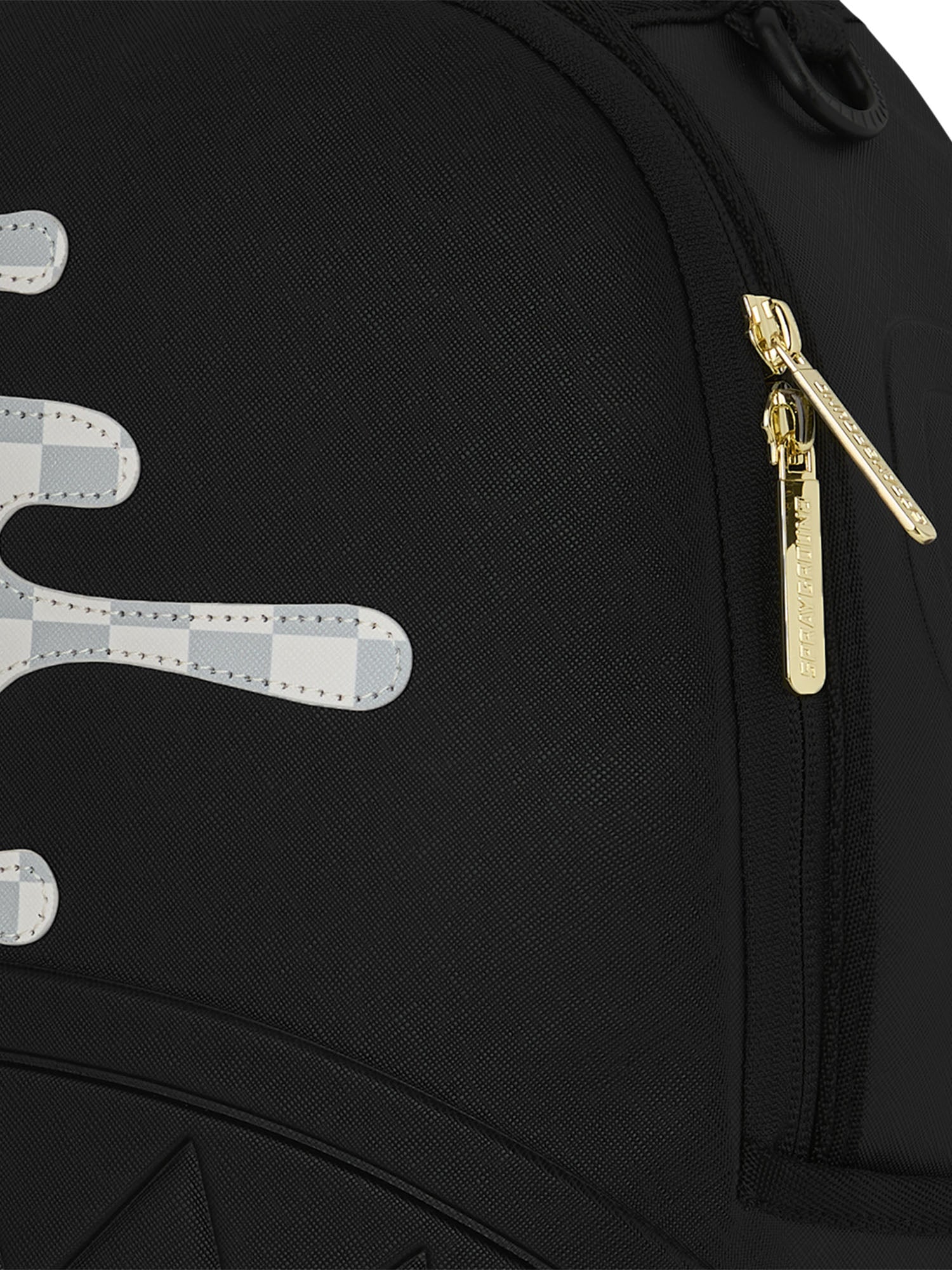 Sprayground Cream Check Unfinished Shark Dlxsv Bianco