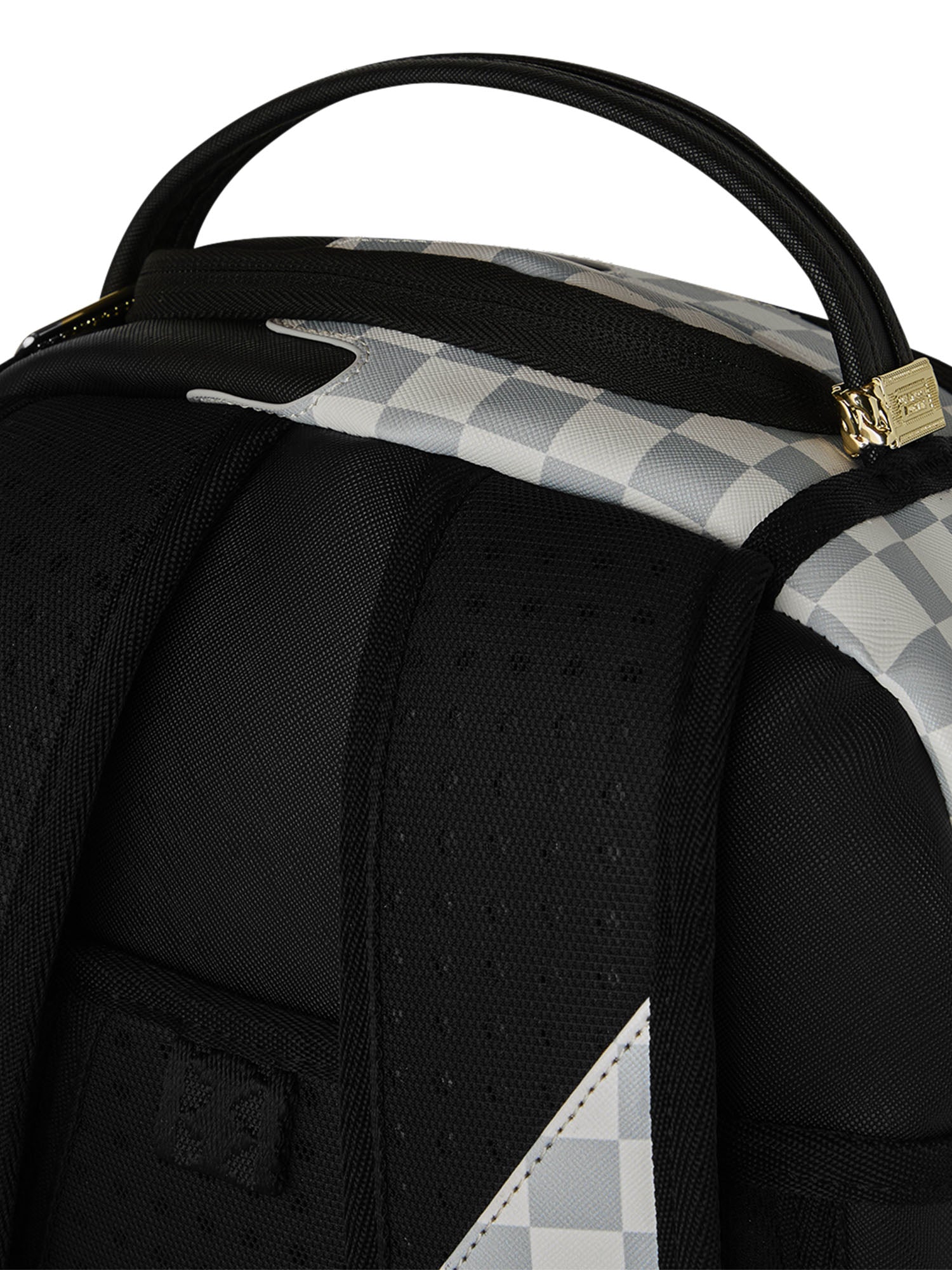 Sprayground Cream Check Unfinished Shark Dlxsv Bianco