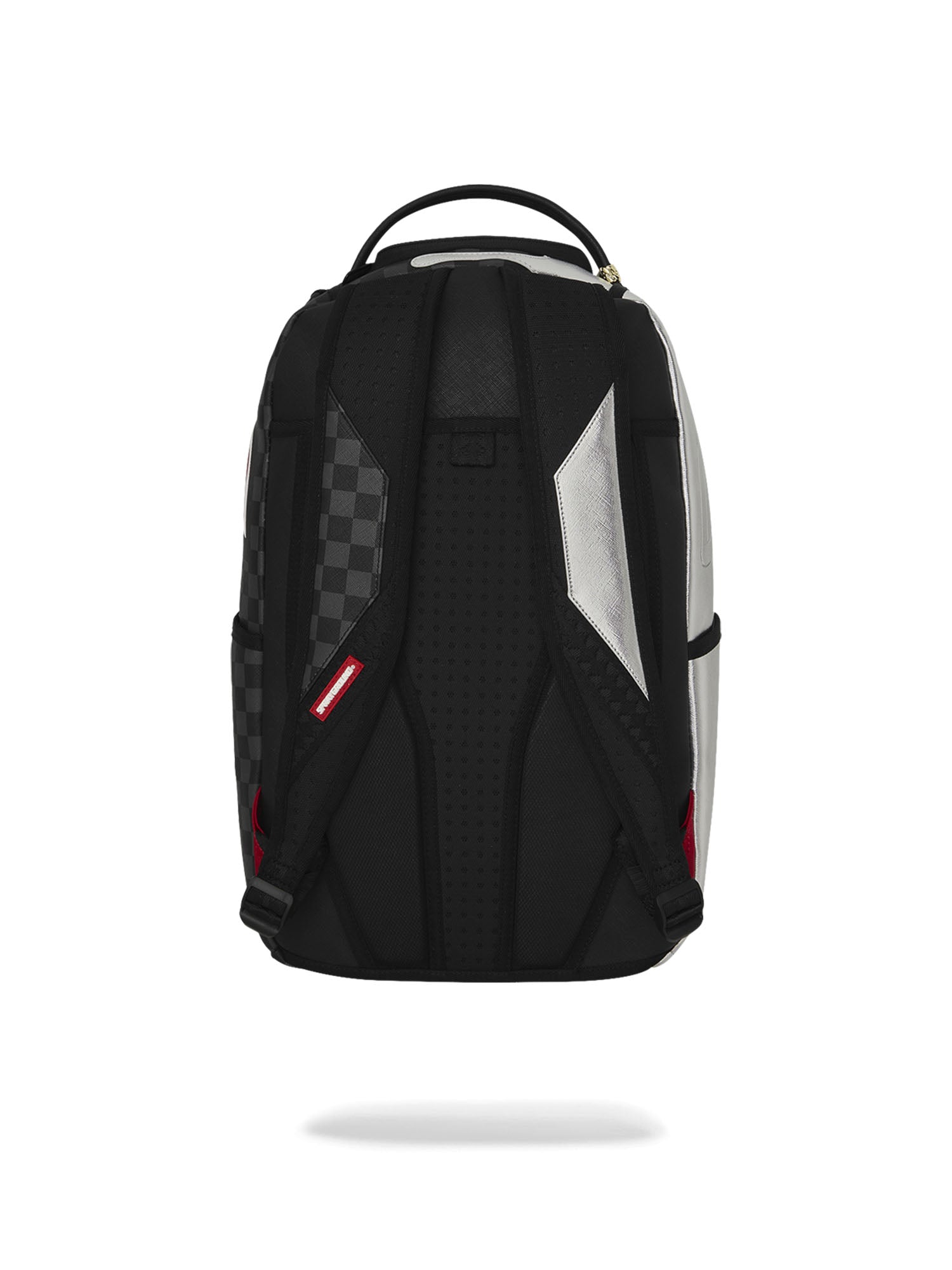 Sprayground Silver Side Drip Black Check DLXSV Argento