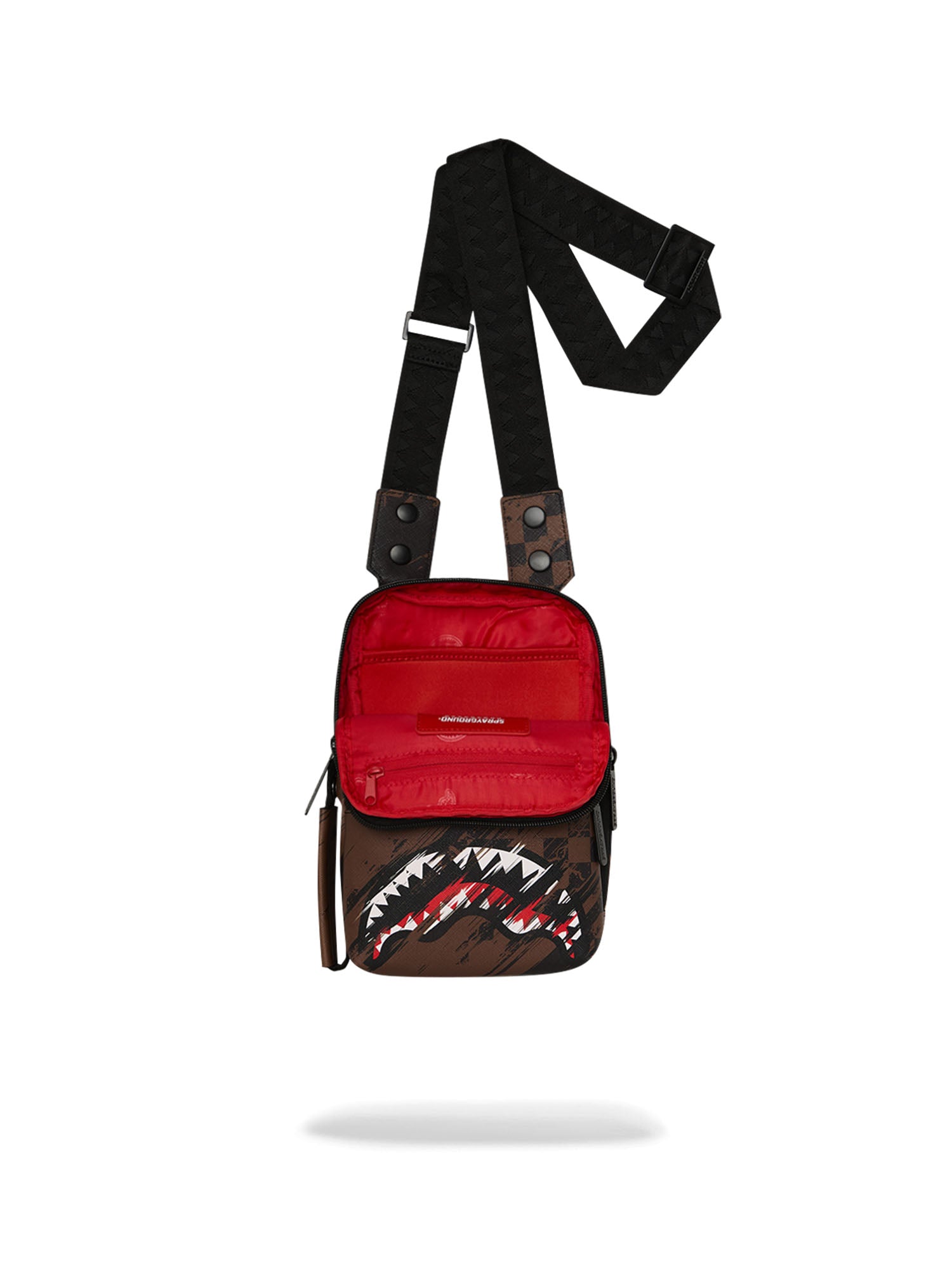Sprayground Smeared Grunge OG Sling Marrone