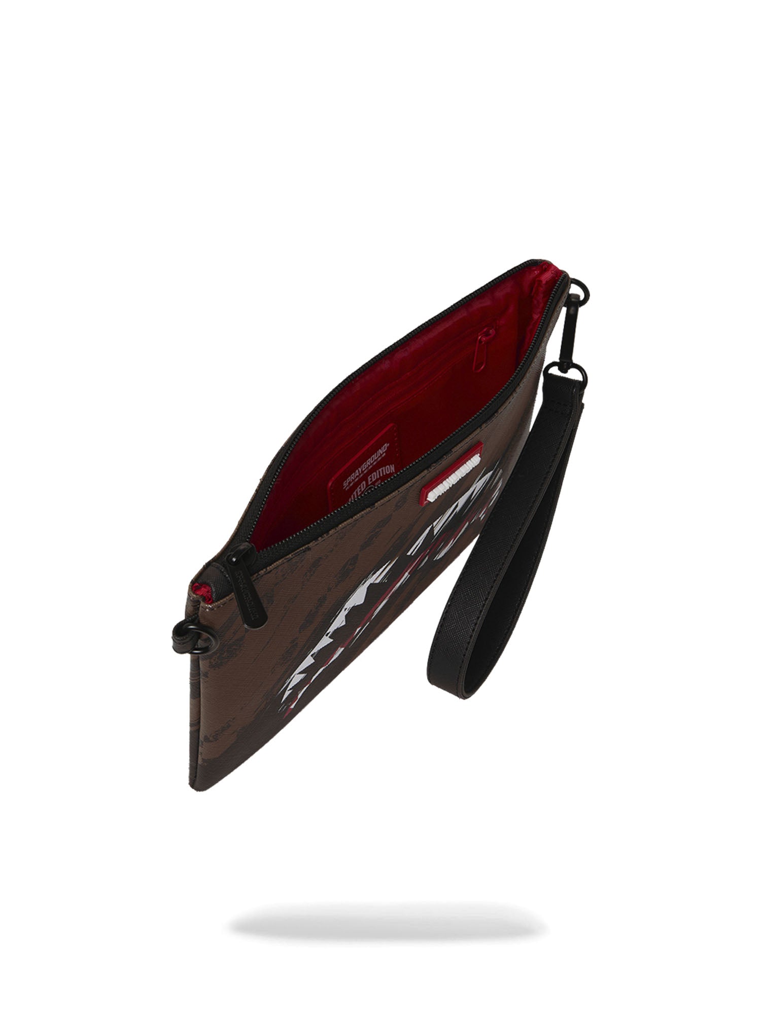 Sprayground Pochette Smeared Grunge Crossbody Marrone