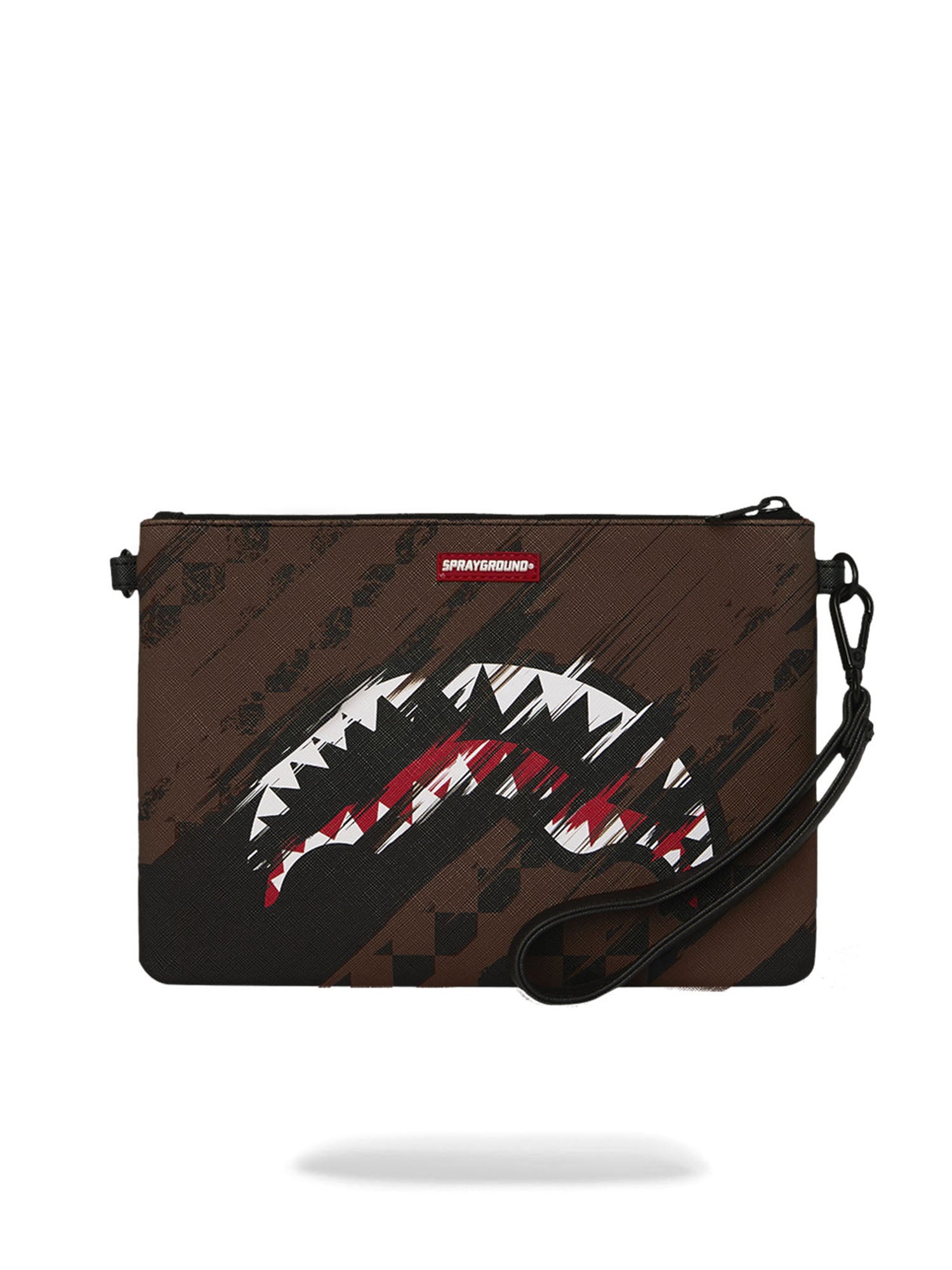 Sprayground Pochette Smeared Grunge Crossbody Marrone