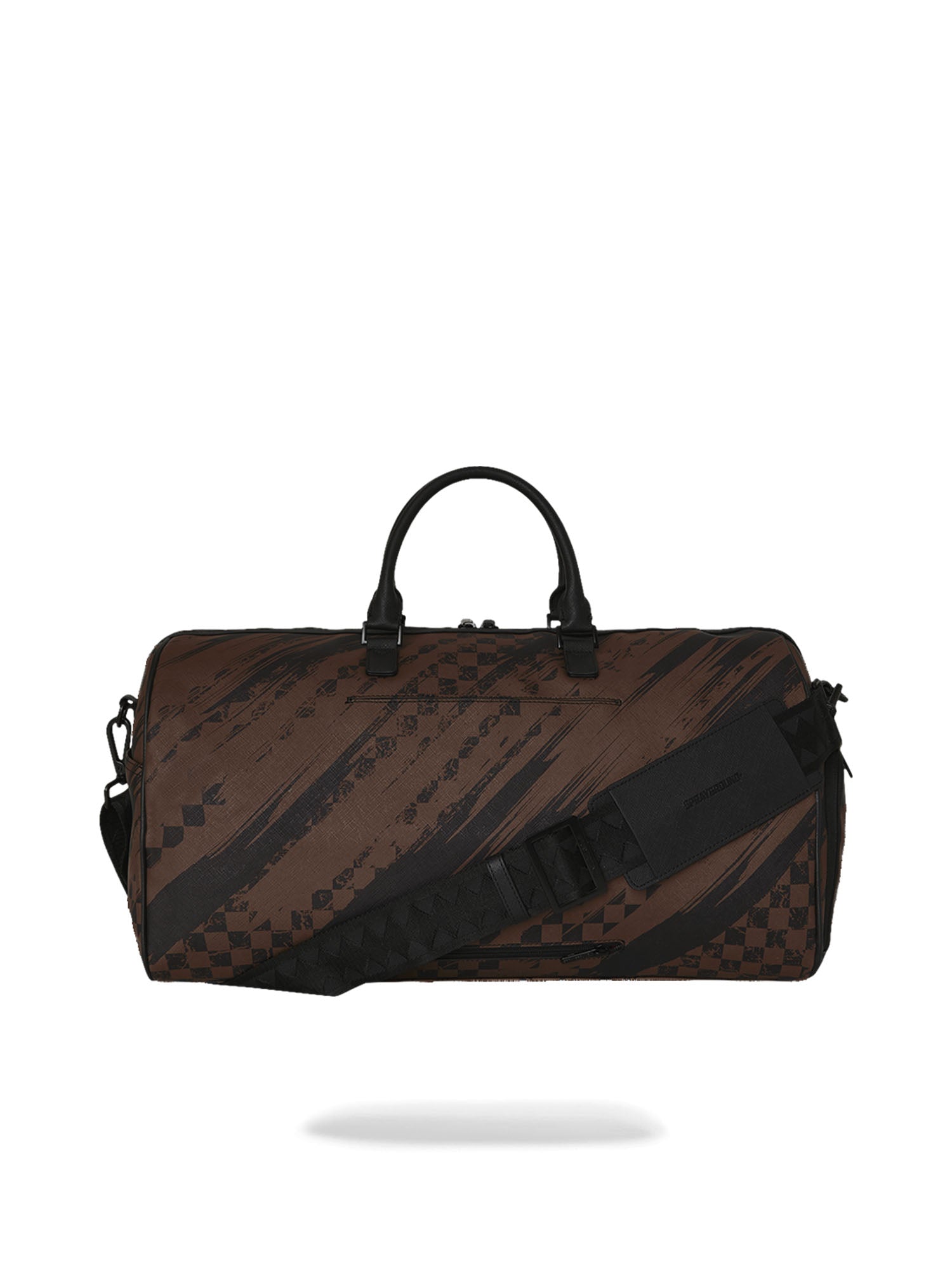 Sprayground Smeared Grunge Large Duffle Marrone