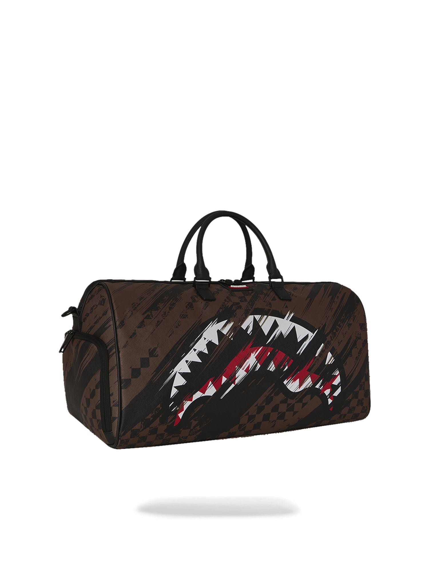 Sprayground Smeared Grunge Large Duffle Marrone