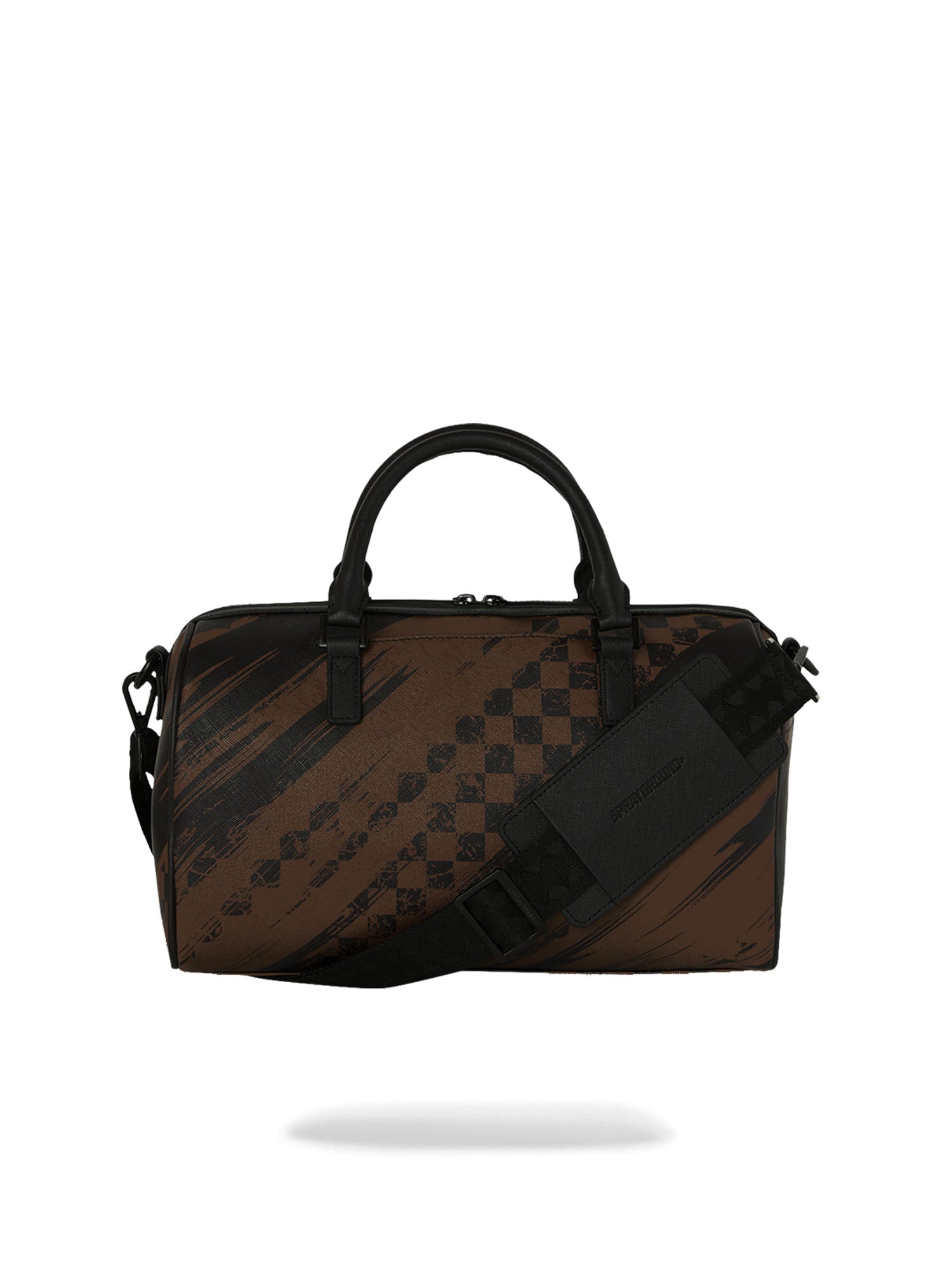 Sprayground Smeared Grunge Mini Duffle Marrone