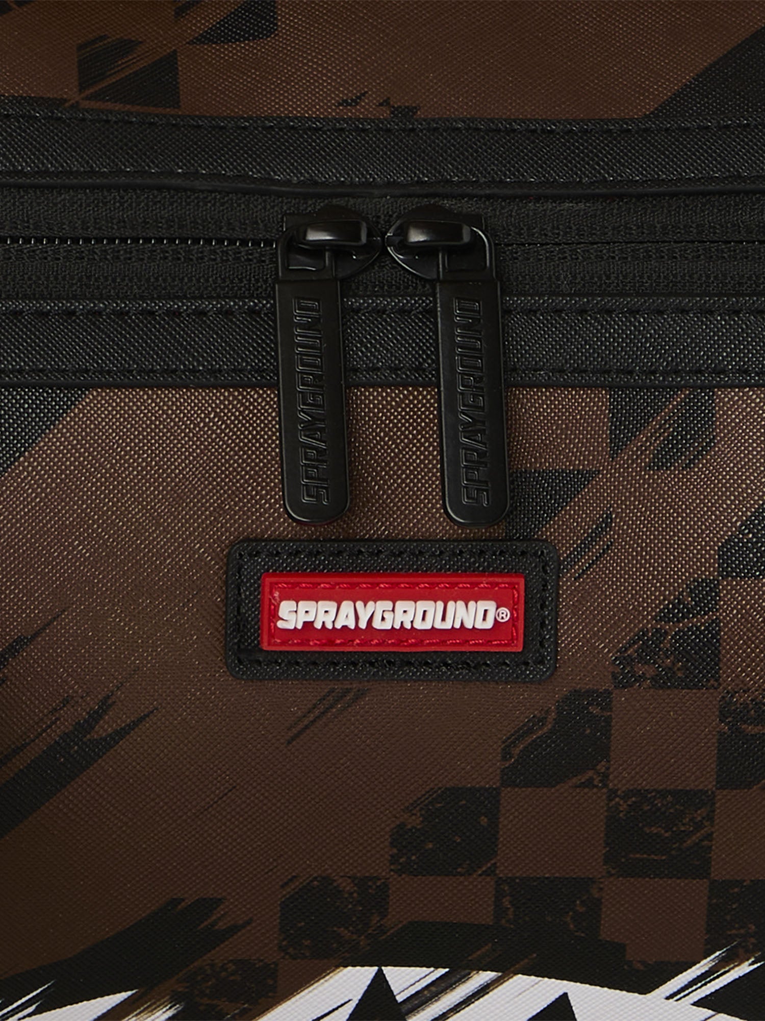 Sprayground Smeared Grunge Mini Duffle Marrone