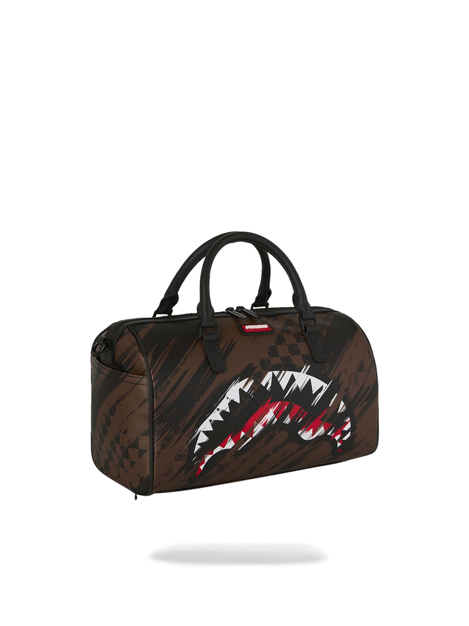 Sprayground Smeared Grunge Mini Duffle Marrone