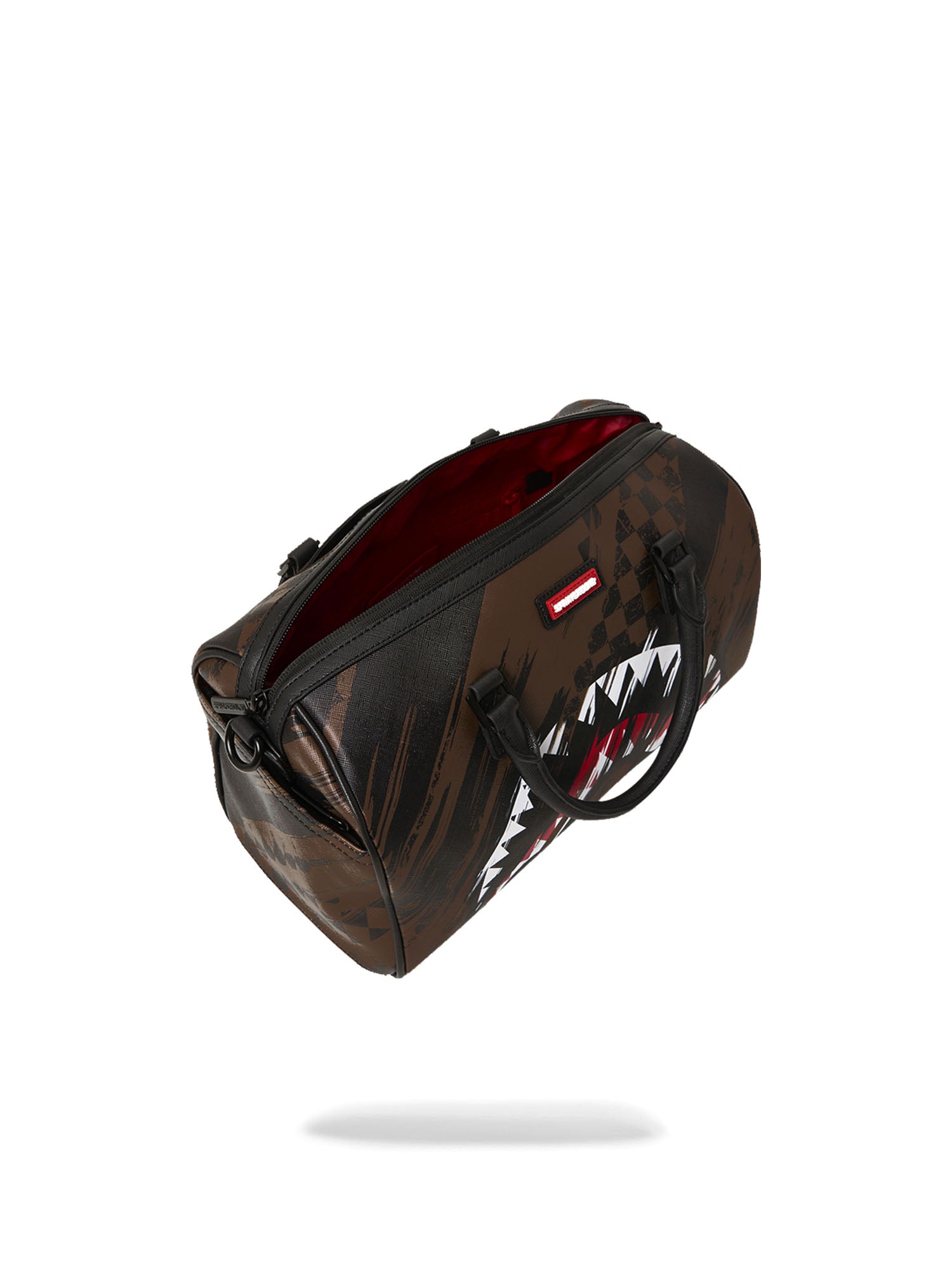 Sprayground Smeared Grunge Mini Duffle Marrone