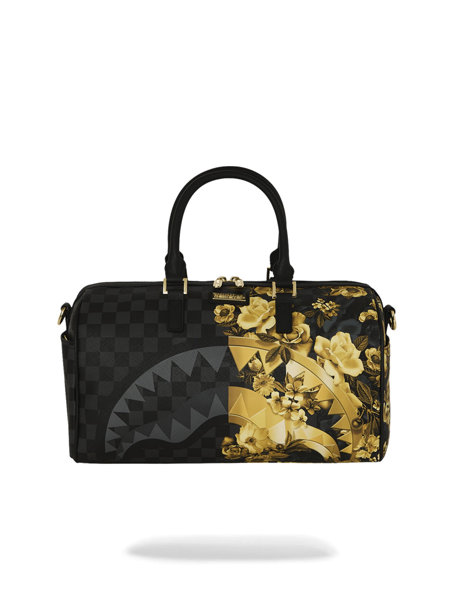 Sprayground Gold Floral Remix Mini Duffle Oro