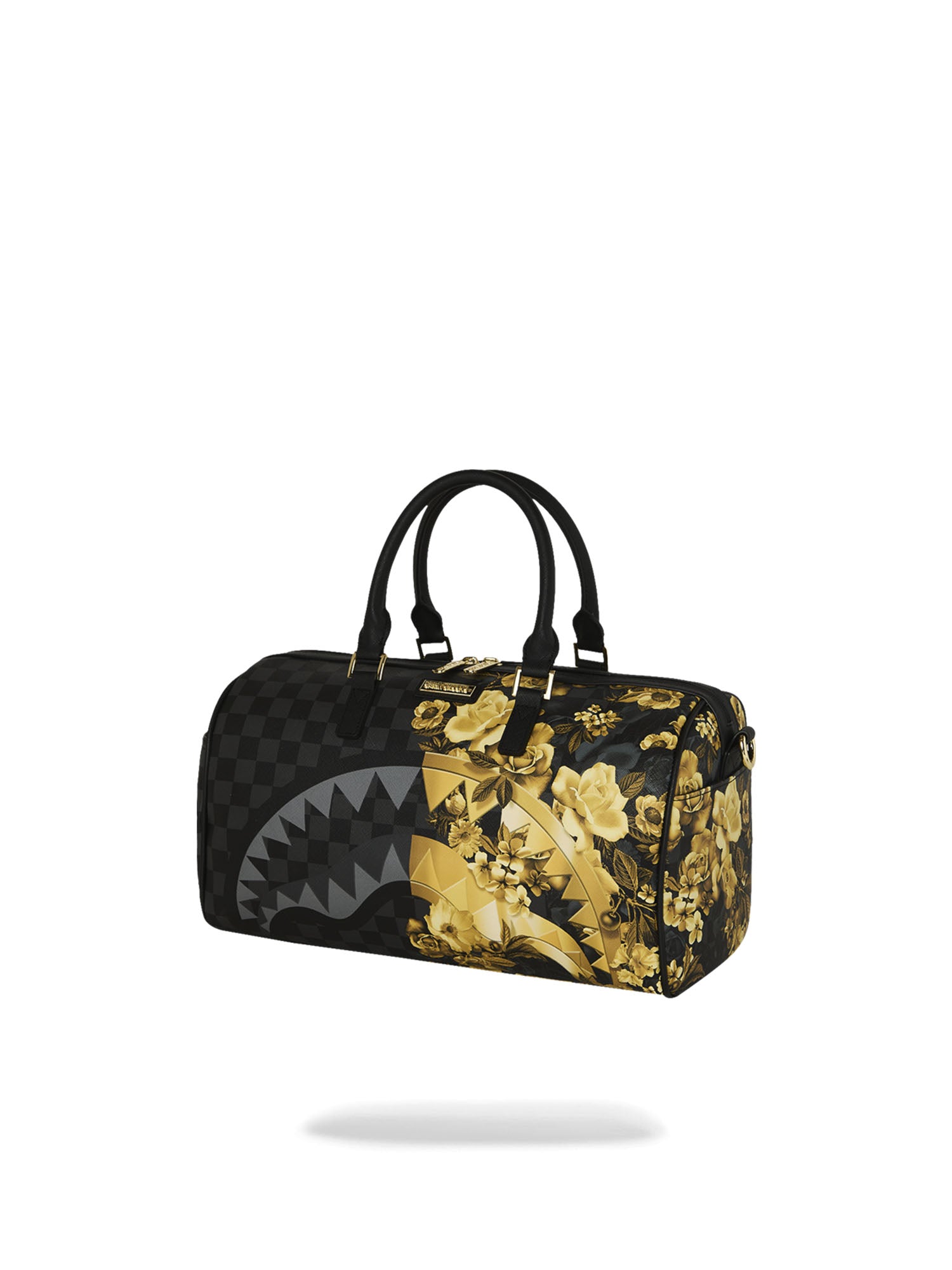 Sprayground Gold Floral Remix Mini Duffle Oro