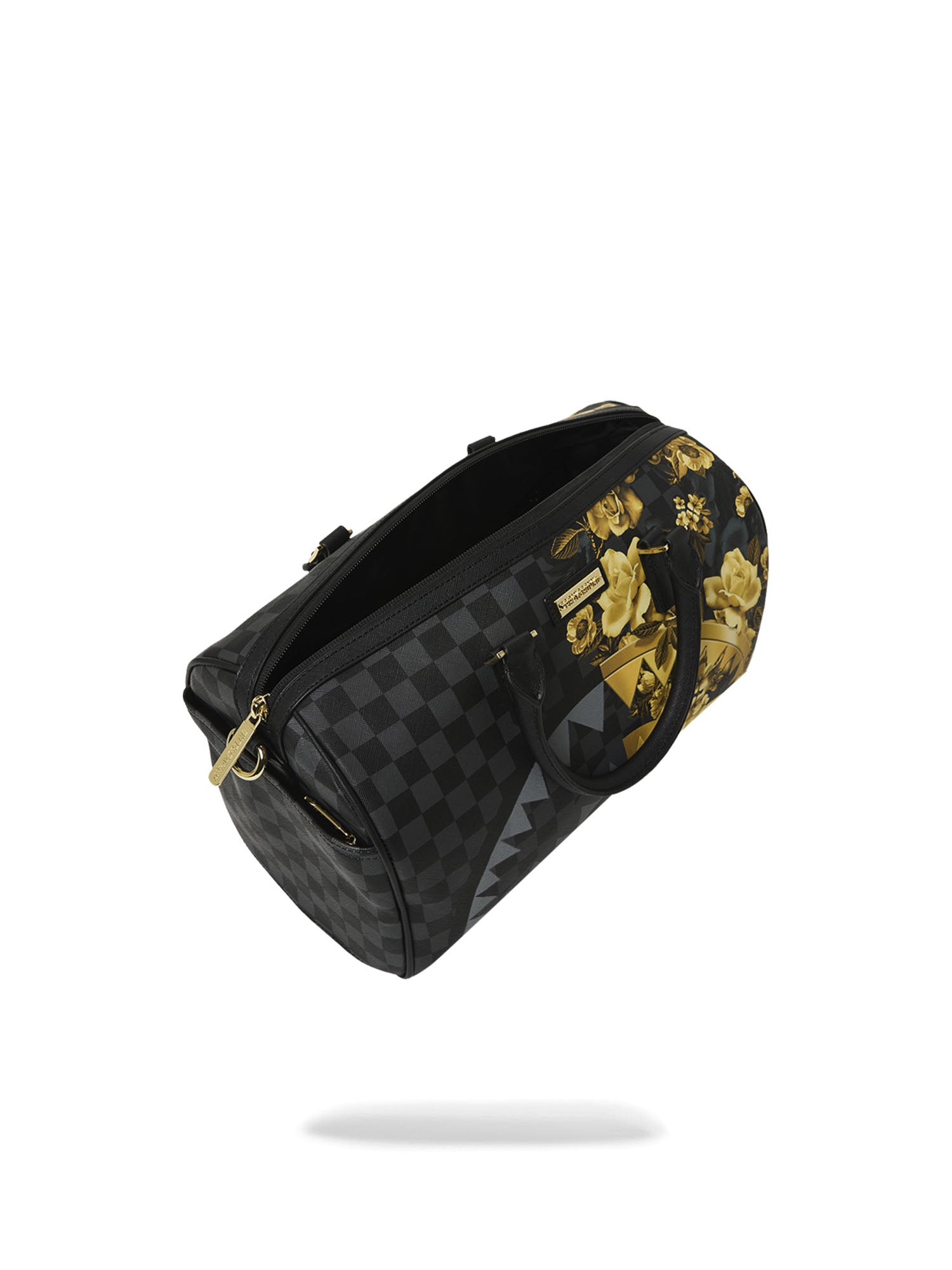 Sprayground Gold Floral Remix Mini Duffle Oro