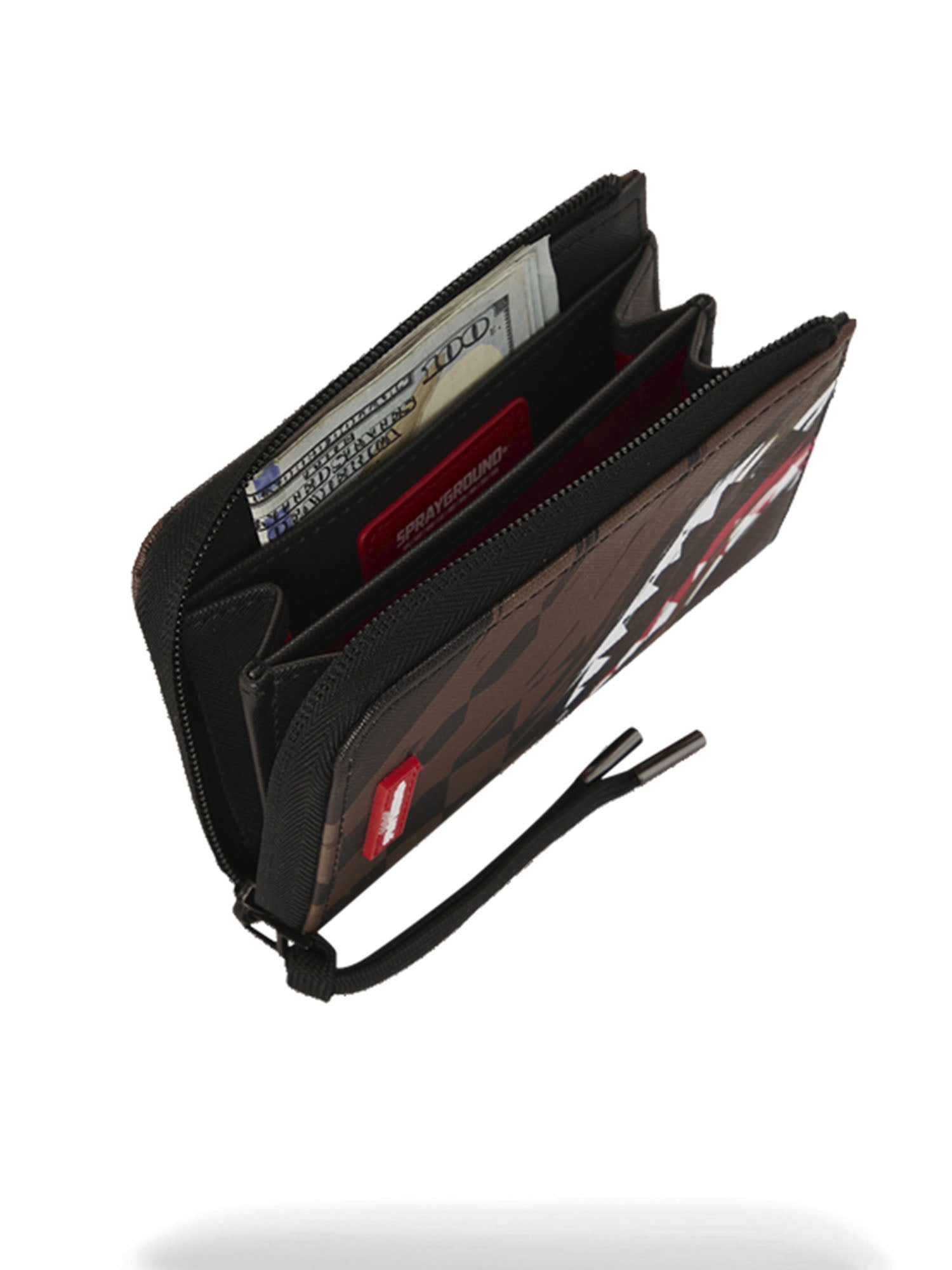 Sprayground Smeared Grunge Shark Marrone