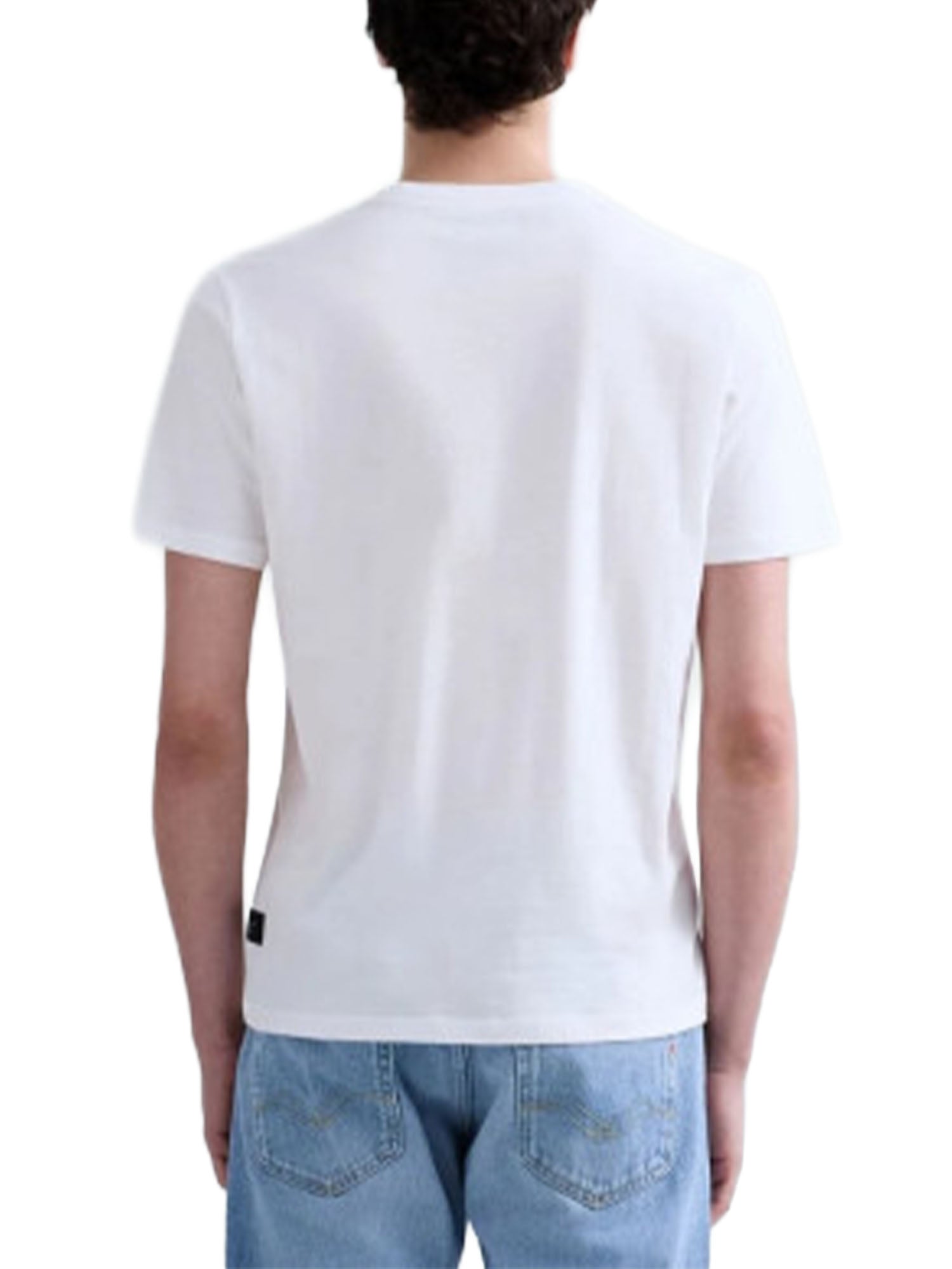 Blauer T-shirt Scudo Cangiante Jan Bianco