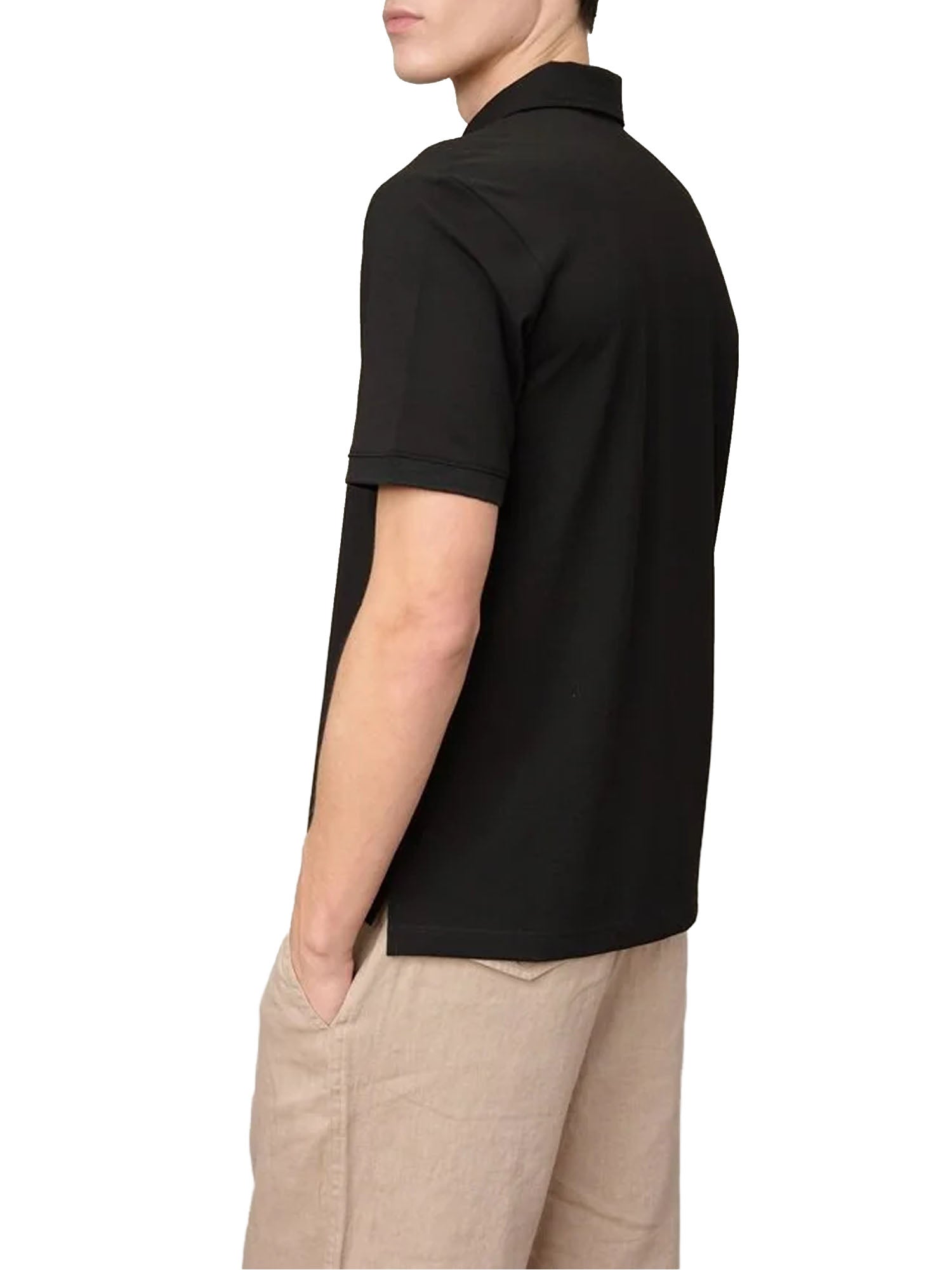 Blauer Polo con Zip Gilmer Nero