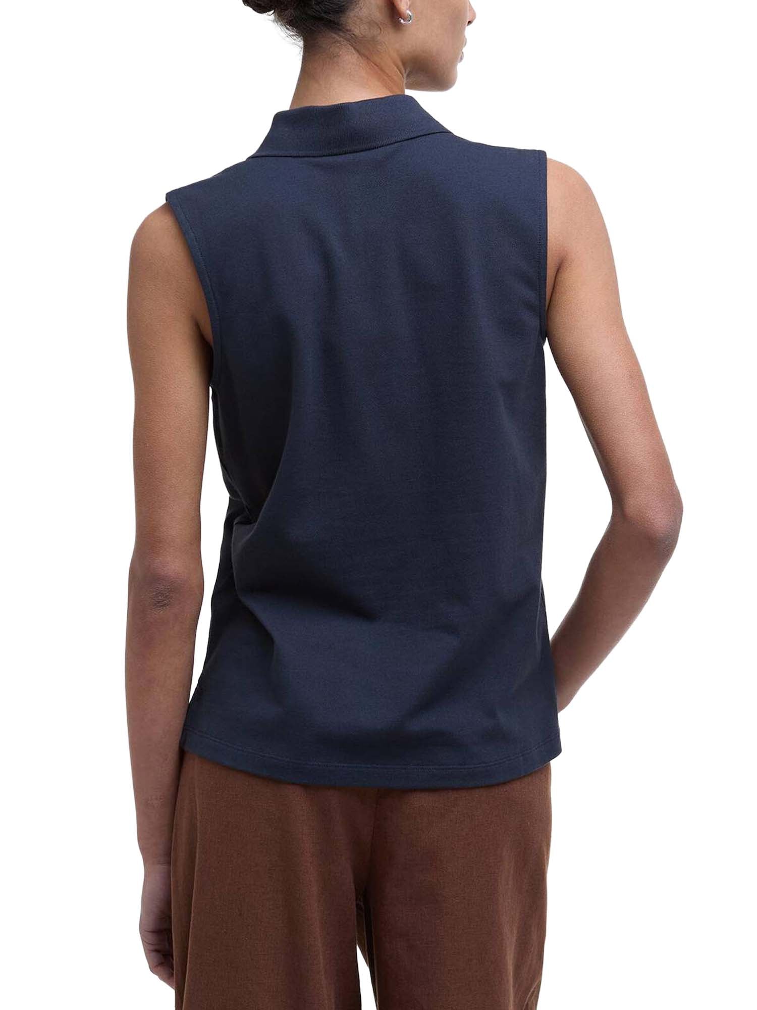 Barbour Polo senza maniche Bowford Blu