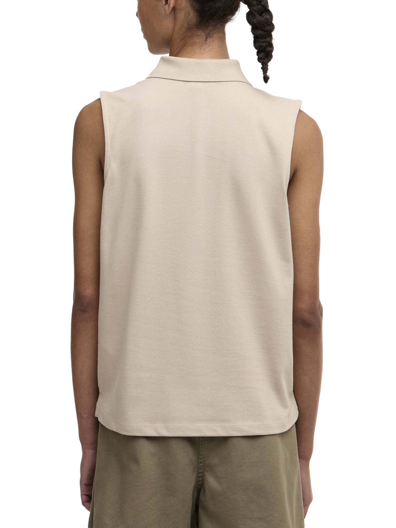 Barbour Polo senza maniche Bowford Beige