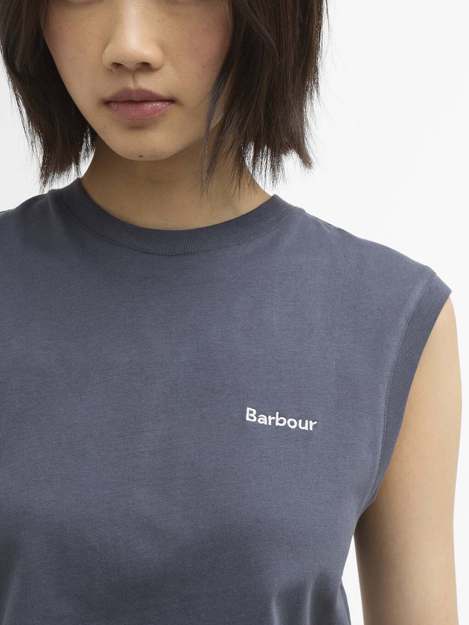 Barbour Top senza maniche Rowane Blu