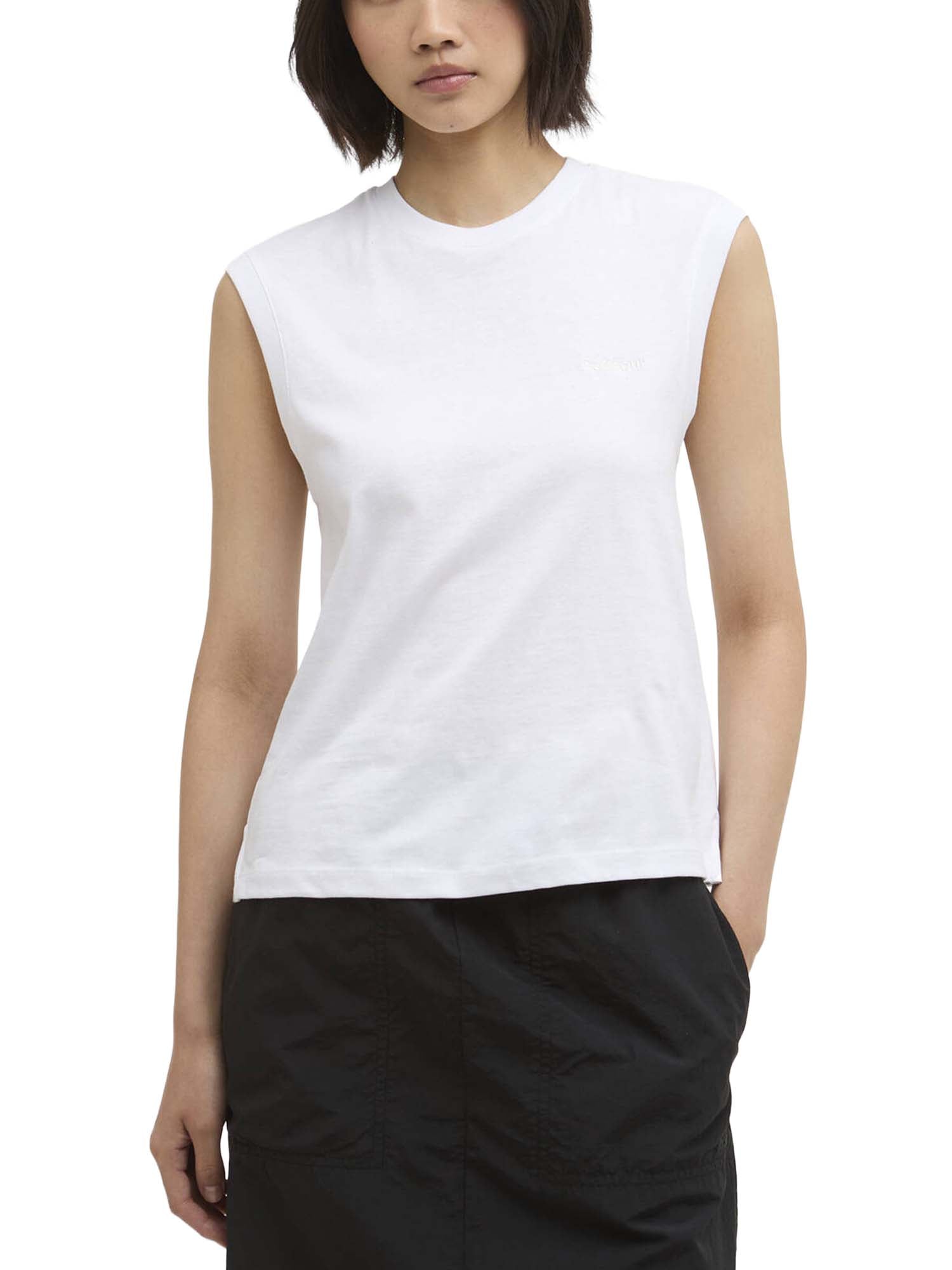 Barbour Top senza maniche Rowane Bianco