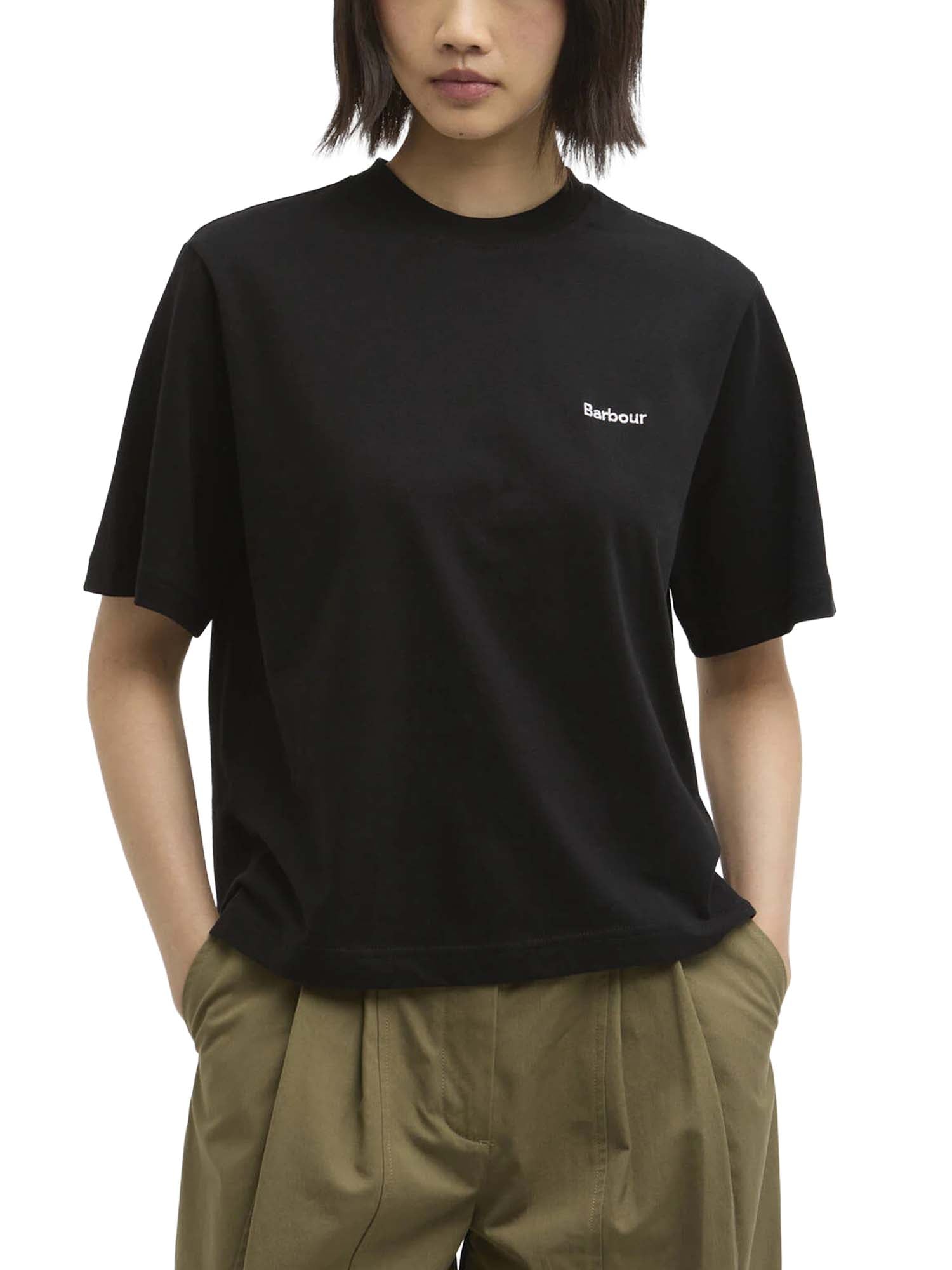 Barbour T-shirt Marjorie Nero