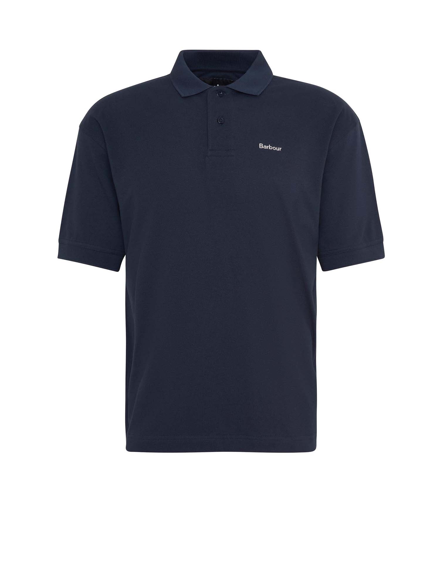 Barbour Hexham Oversized Polo Shirt Blu