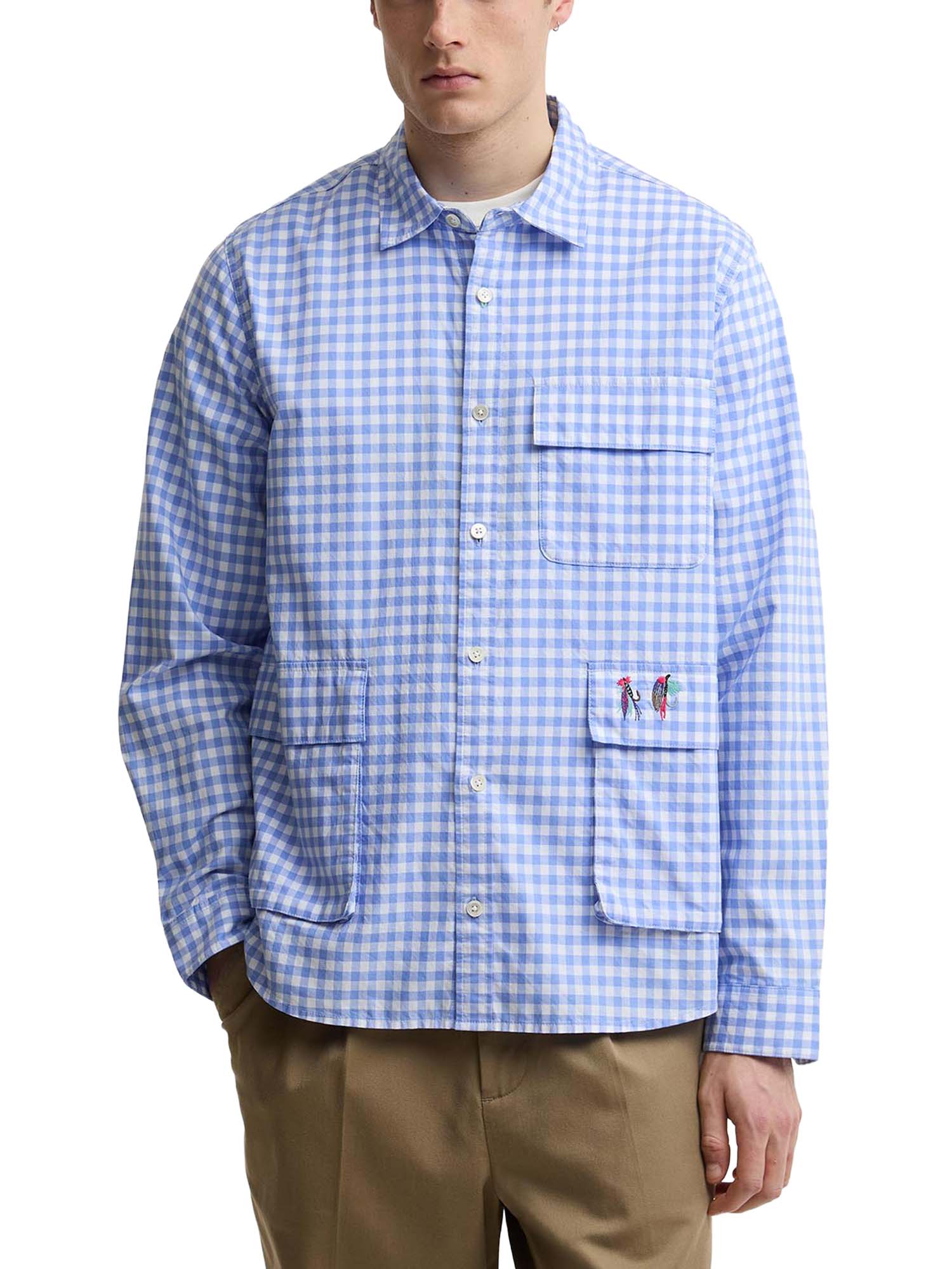 Barbour Camicia Swale - Paul Smith loves Barbour Blu