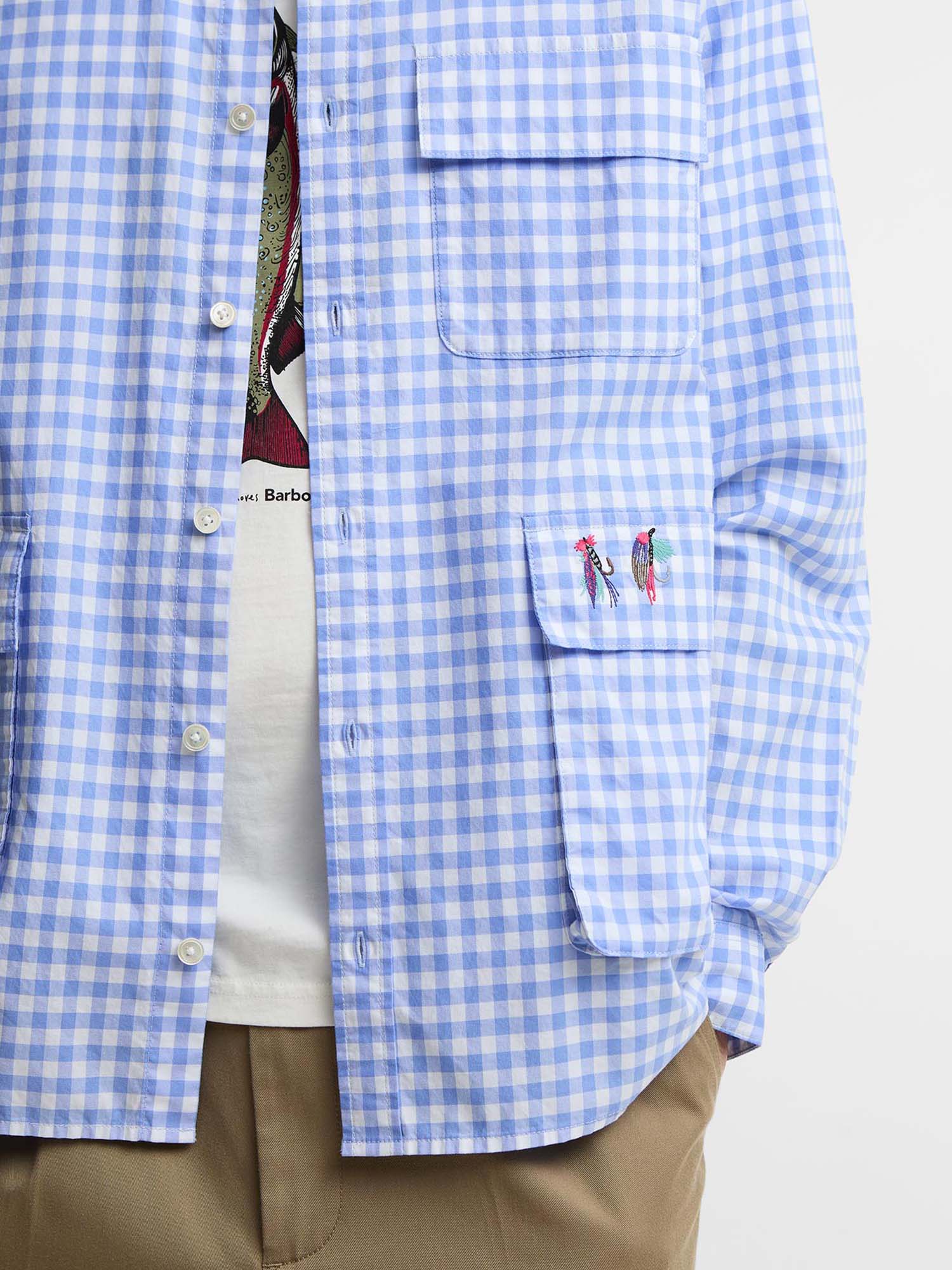 Barbour Camicia Swale - Paul Smith loves Barbour Blu