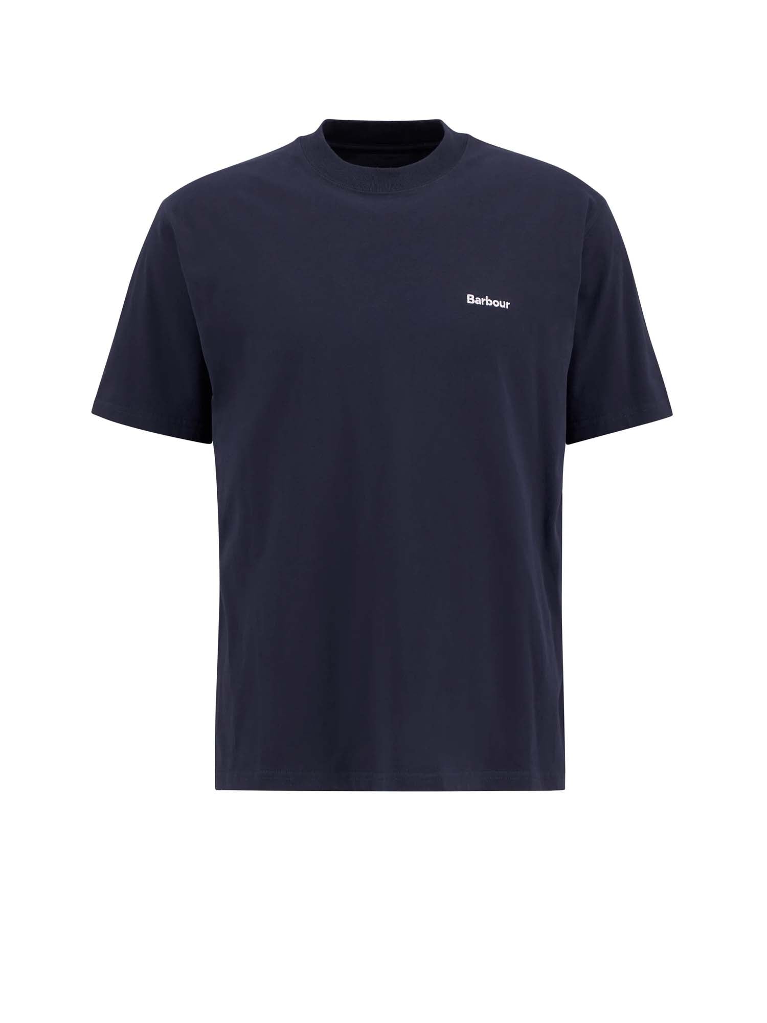Barbour T-shirt oversize con logo Dalton Blu
