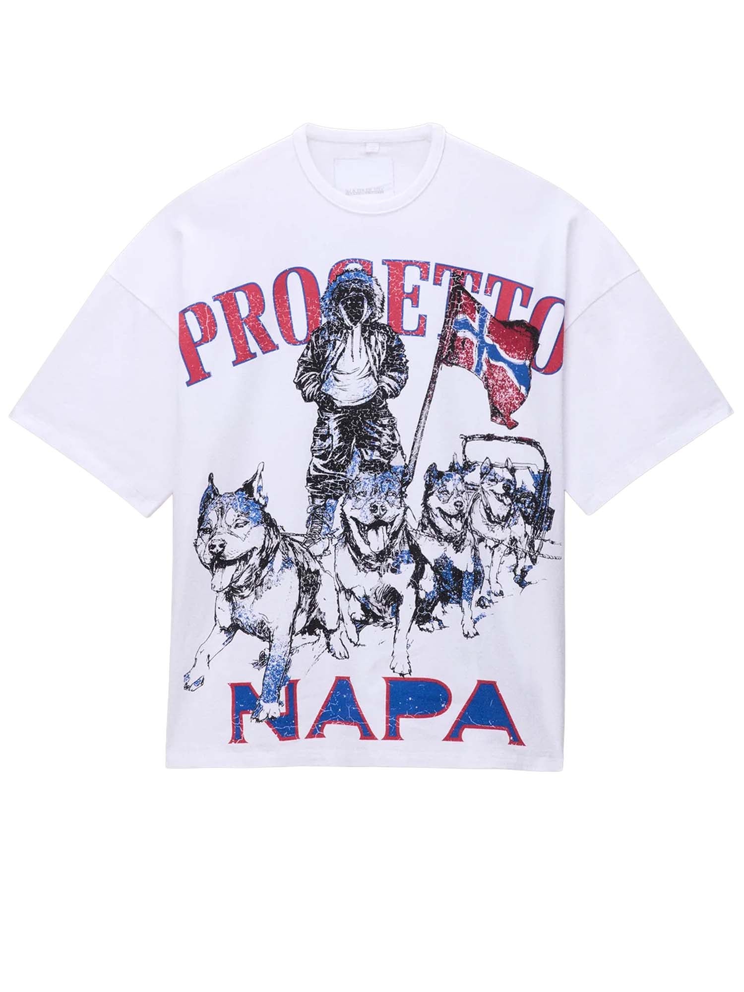 Napapijri T-Shirt a Maniche Corte PDF Bianco