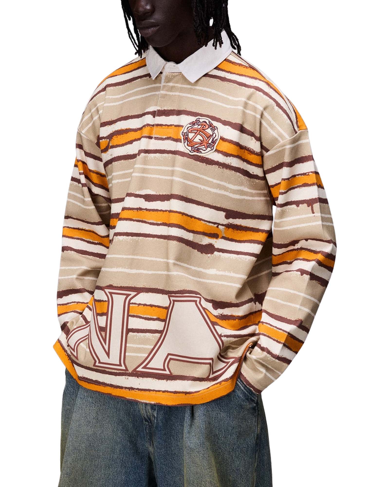 Napapijri Polo a Maniche Lunghe PDF Multicolore