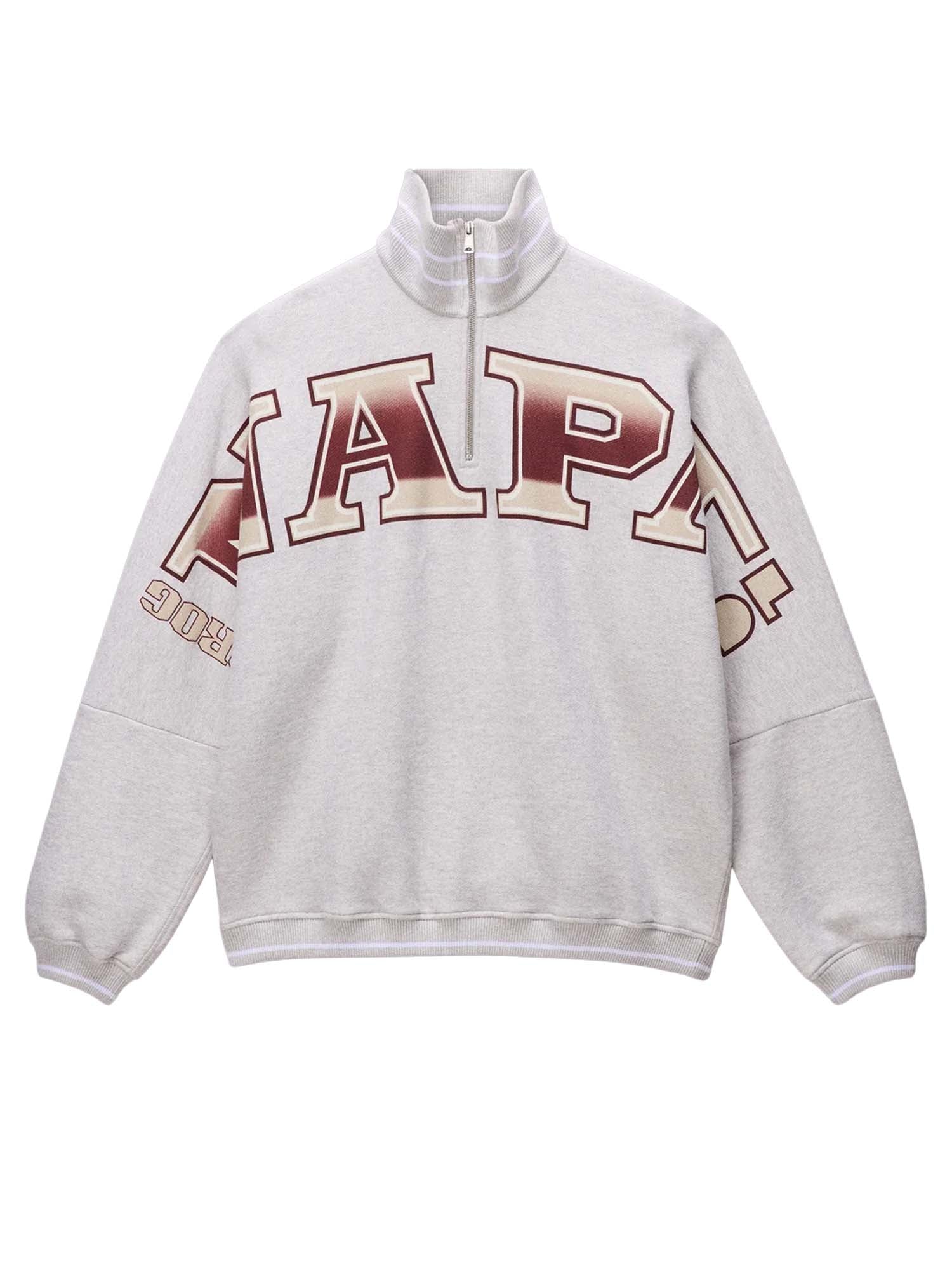 Napapijri Felpa in French Terry PDF Grigio