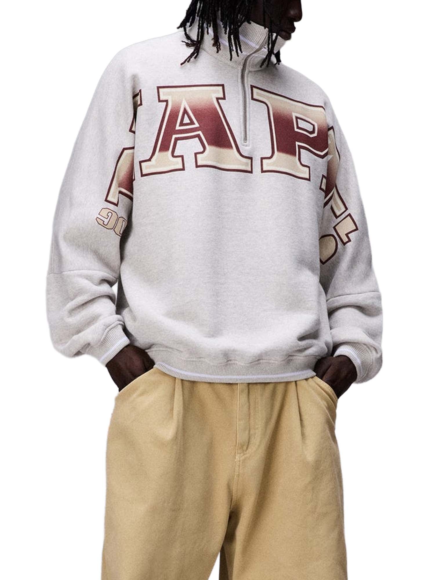 Napapijri Felpa in French Terry PDF Grigio