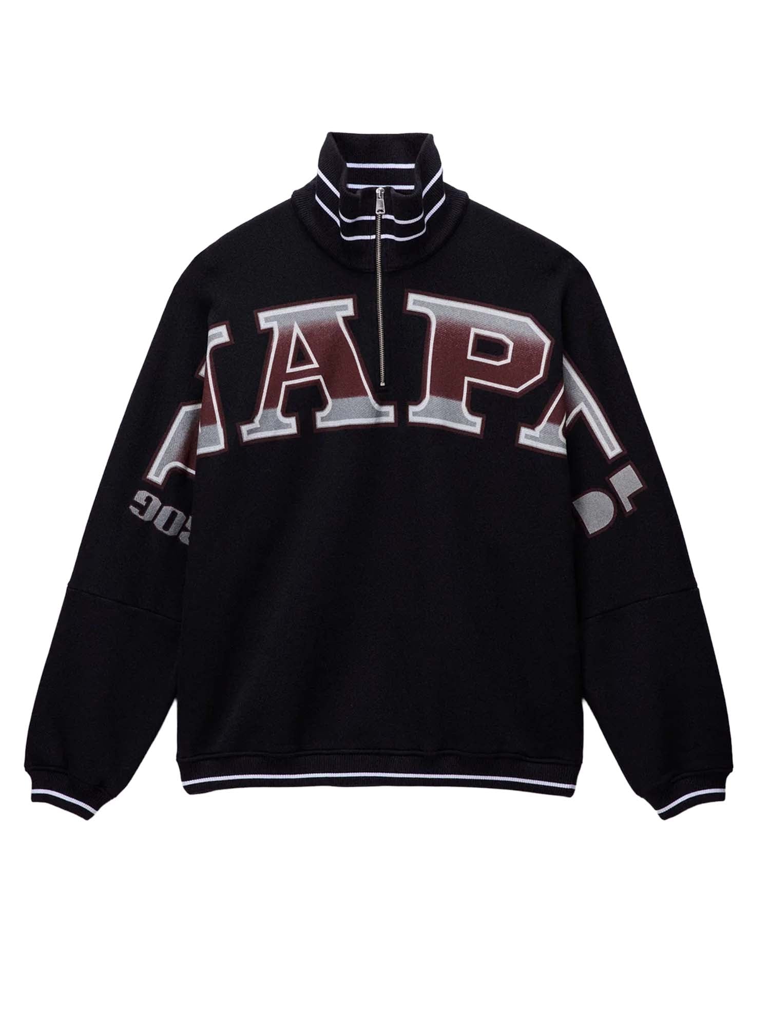 Napapijri Felpa in French Terry PDF Nero