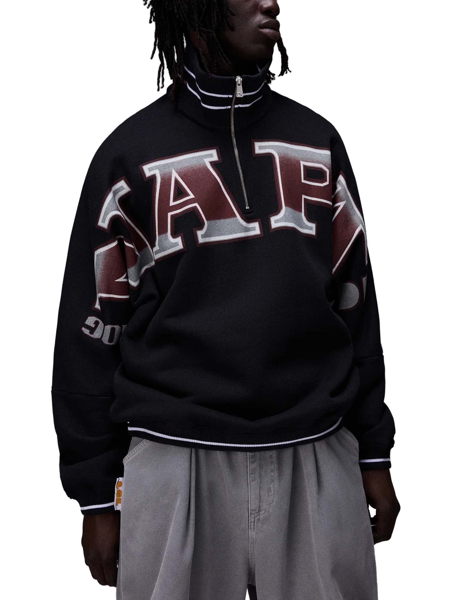 Napapijri Felpa in French Terry PDF Nero